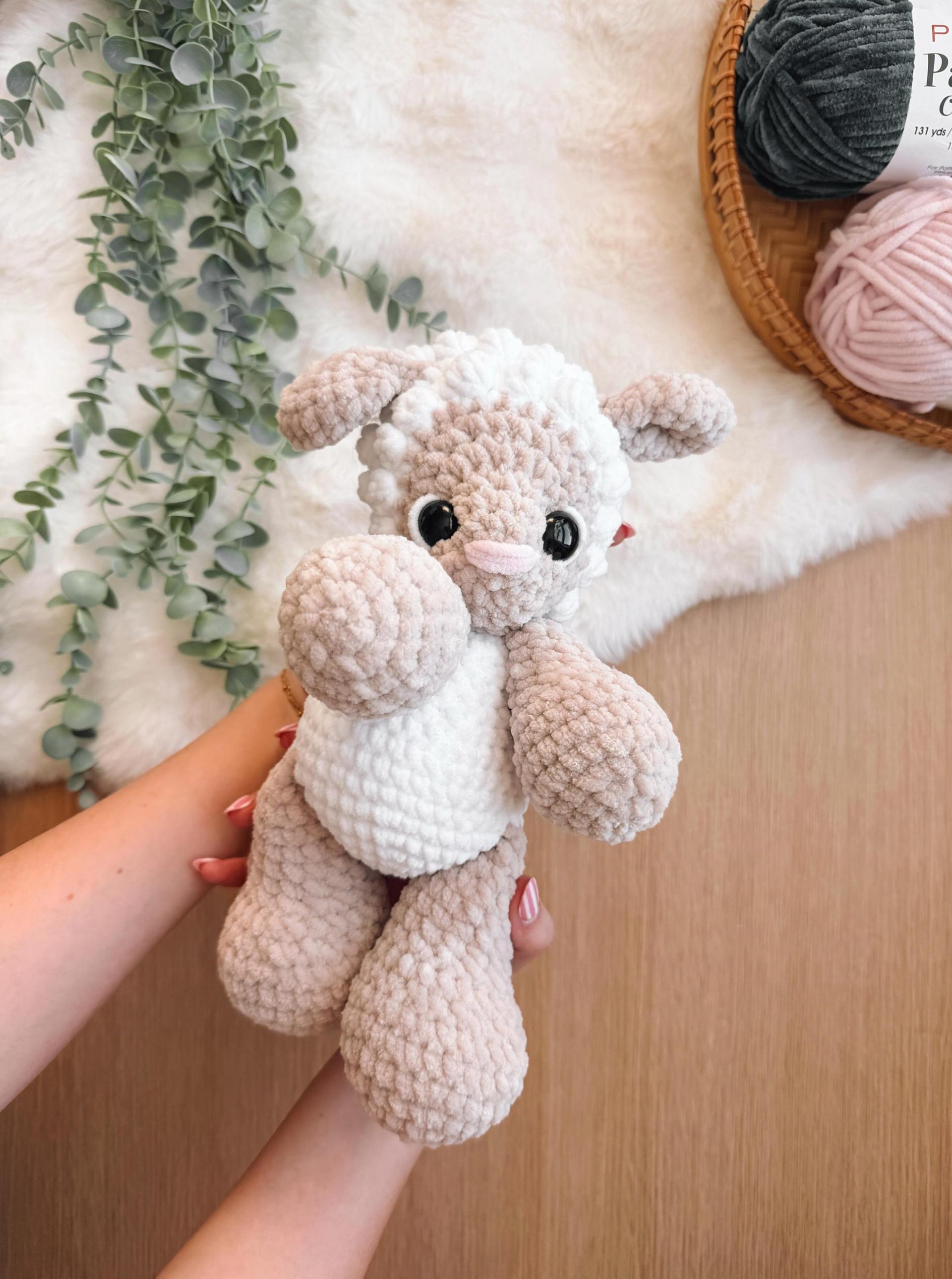 LOW SEW Sheep Amigurumi Crochet Pattern, DIY Plushie (pdf Pattern) thumbnail 4