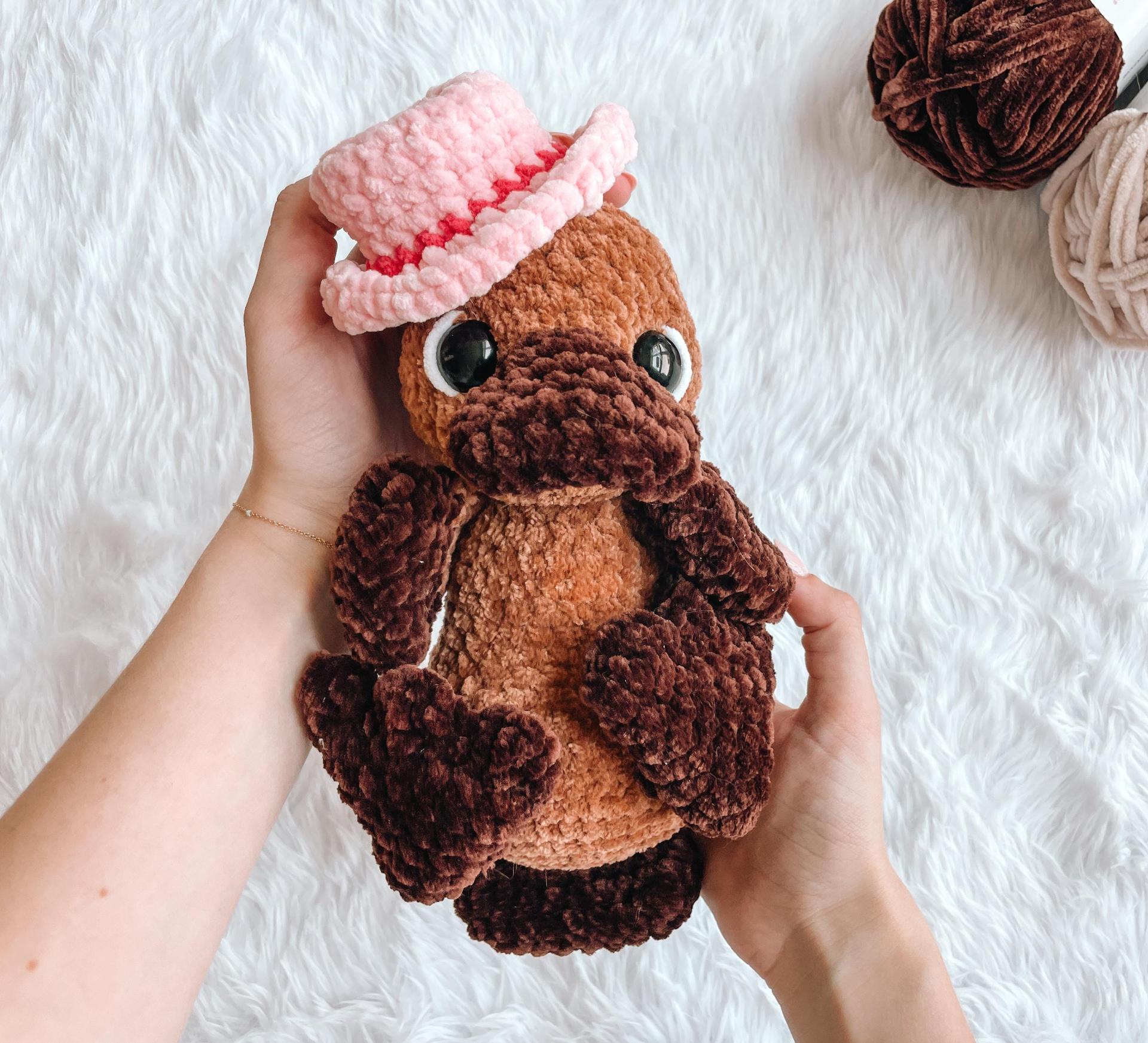 NO SEW Mini Cowboy Hat Crochet Pattern Cowboy hat Amigurumi Pattern DIY Crochet Tutorial Mini Hat Crochet Pattern Amigurumi Animal Accessory thumbnail 3