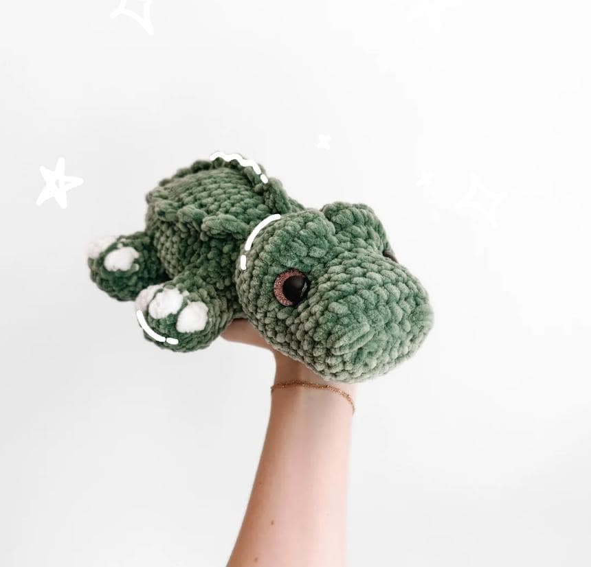 NO SEW Alligator Crochet Pattern Crocodile Amigurumi Pattern DIY Crochet Tutorial Alligator Crochet Animal Patterns Amigurumi Alligator thumbnail 3