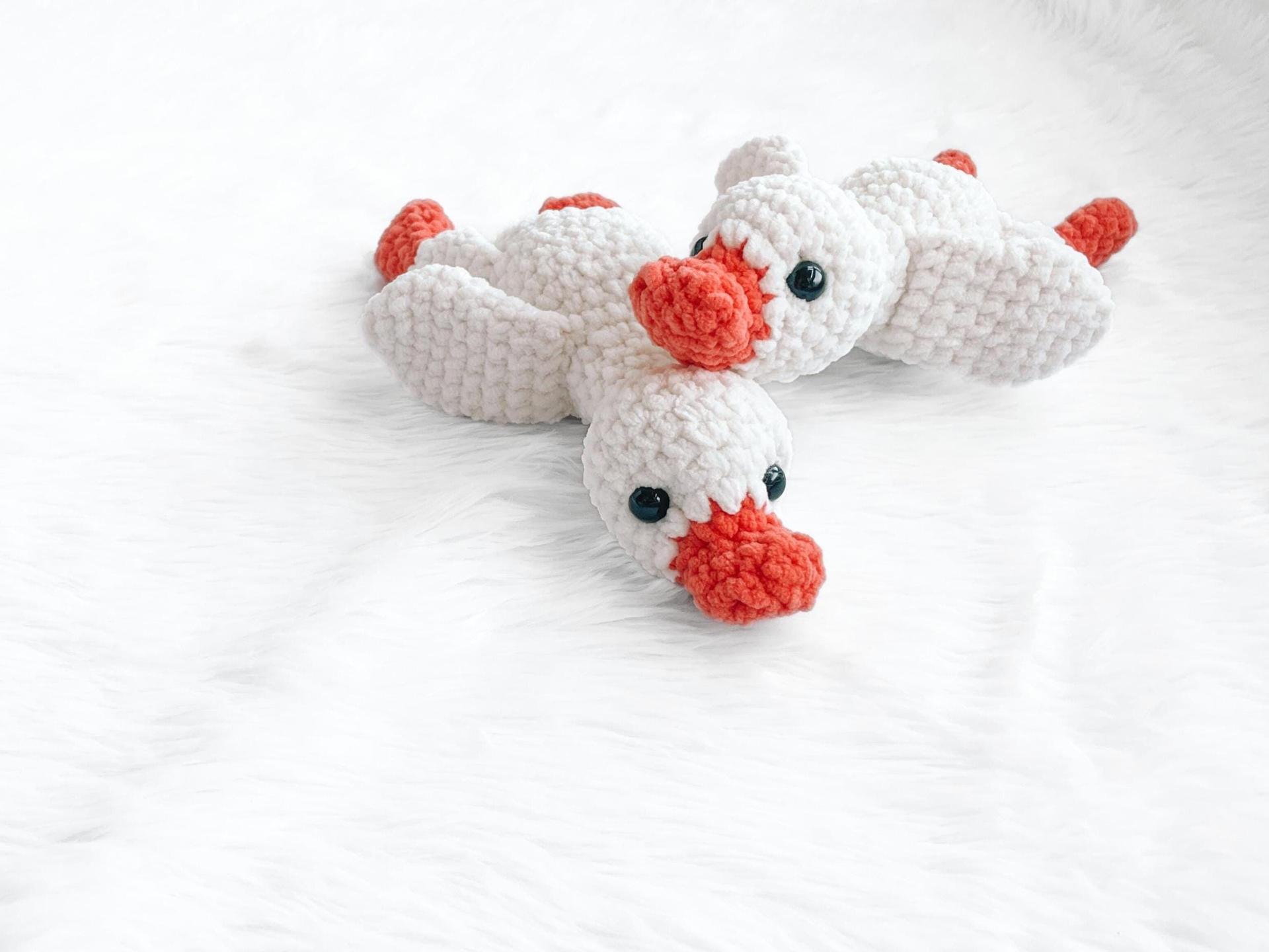 NO SEW Goose Crochet Pattern Goose Amigurumi Pattern DIY Crochet Tutorial Duck Crochet Animal Patterns Amigurumi Mallard Duck Plushie Cute thumbnail 3