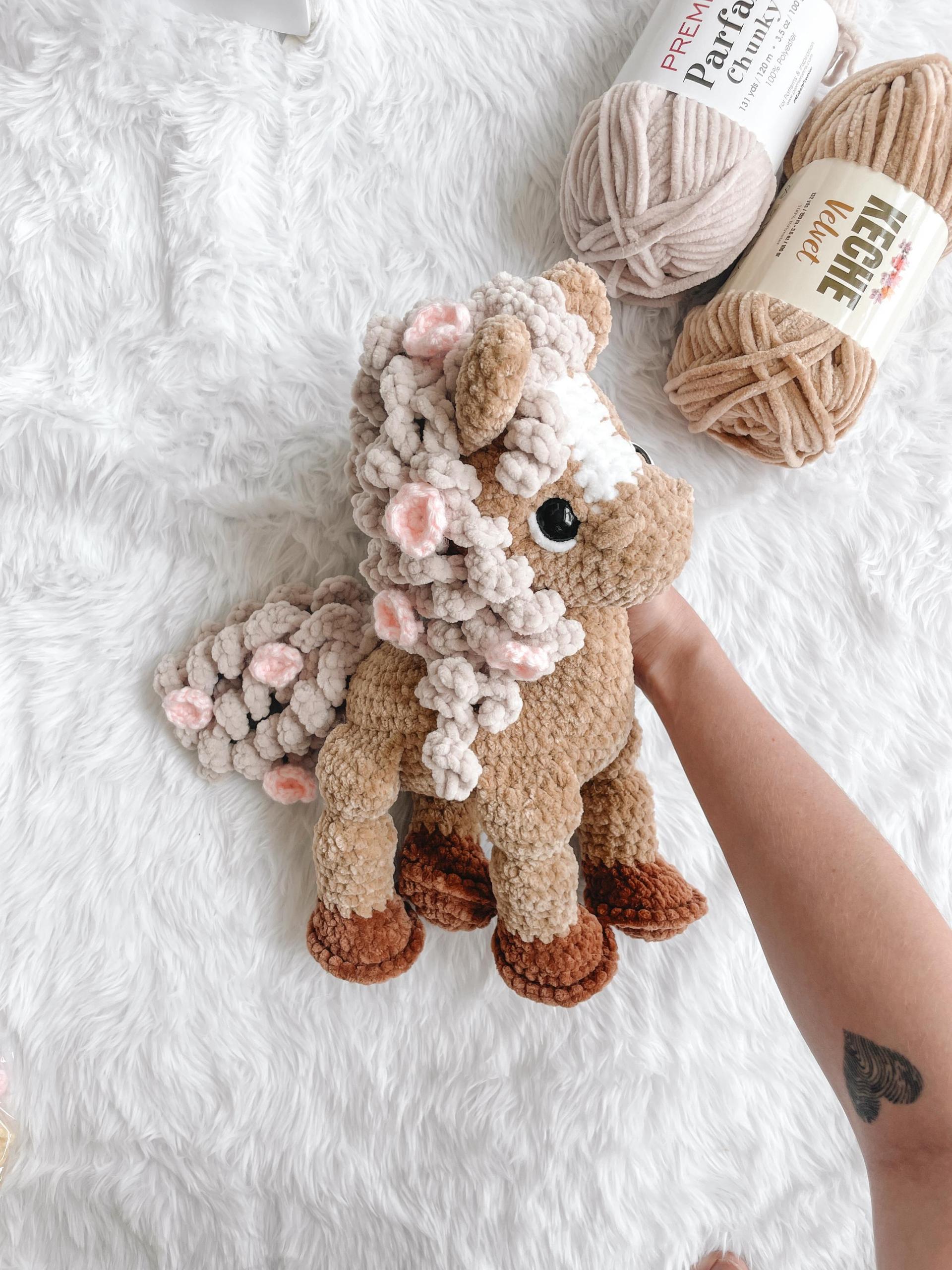 LOW SEW horse Crochet Pattern horse Amigurumi Pattern DIY Crochet Tutorial horse Crochet Animal Patterns Amigurumi Farm Animal Pattern thumbnail 8
