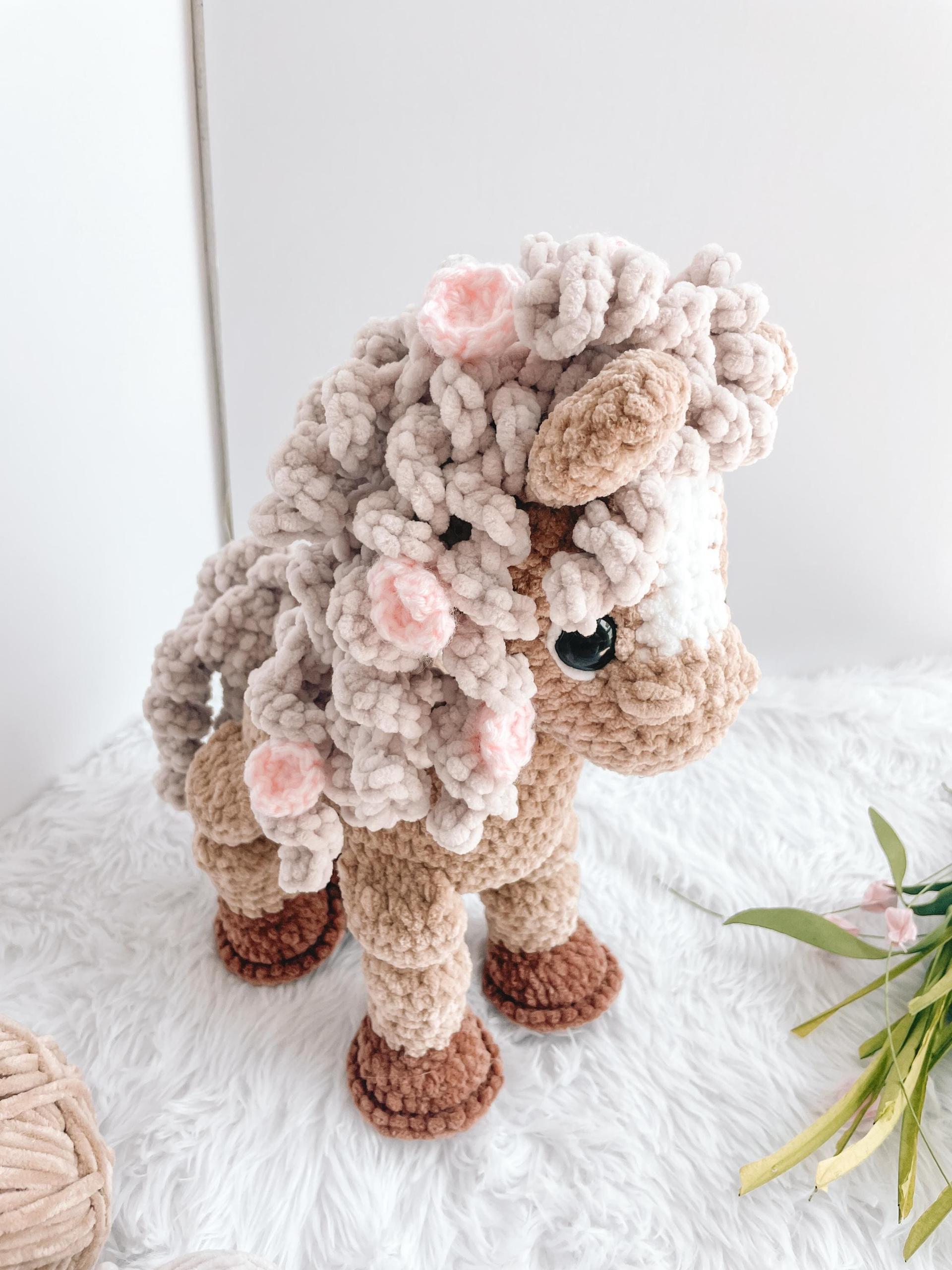 LOW SEW horse Crochet Pattern horse Amigurumi Pattern DIY Crochet Tutorial horse Crochet Animal Patterns Amigurumi Farm Animal Pattern thumbnail 5