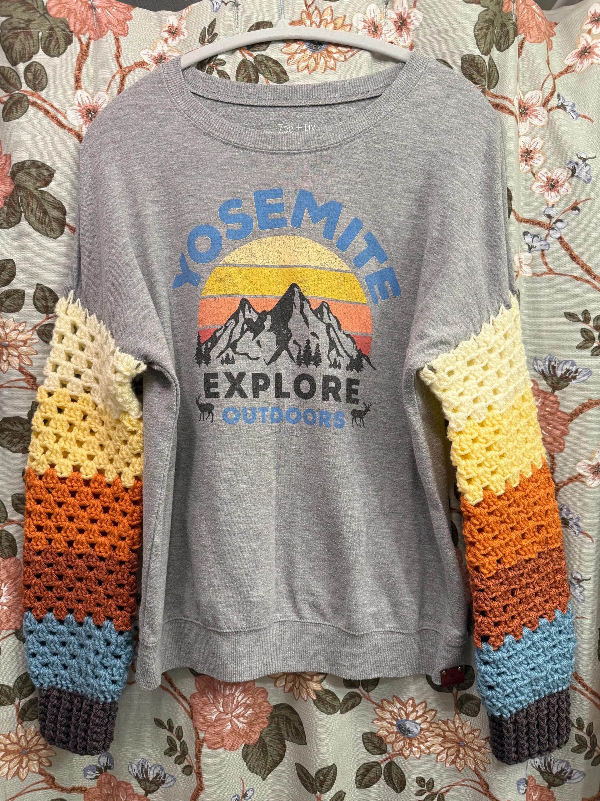 Upcycled sweatshirt