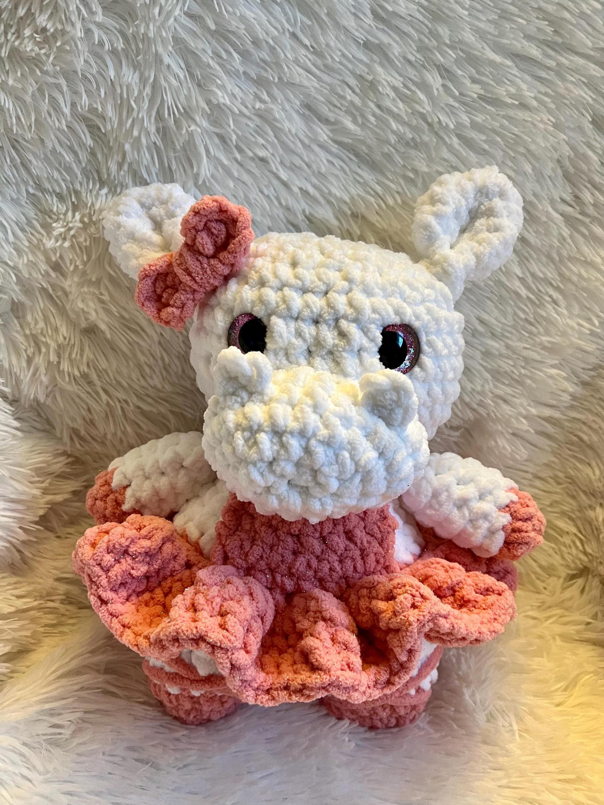 Ballerina hippo plushie