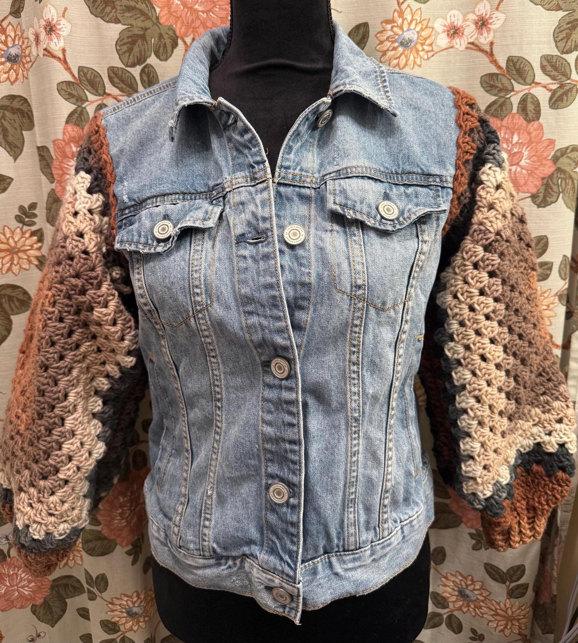 Upcycled denim jacket