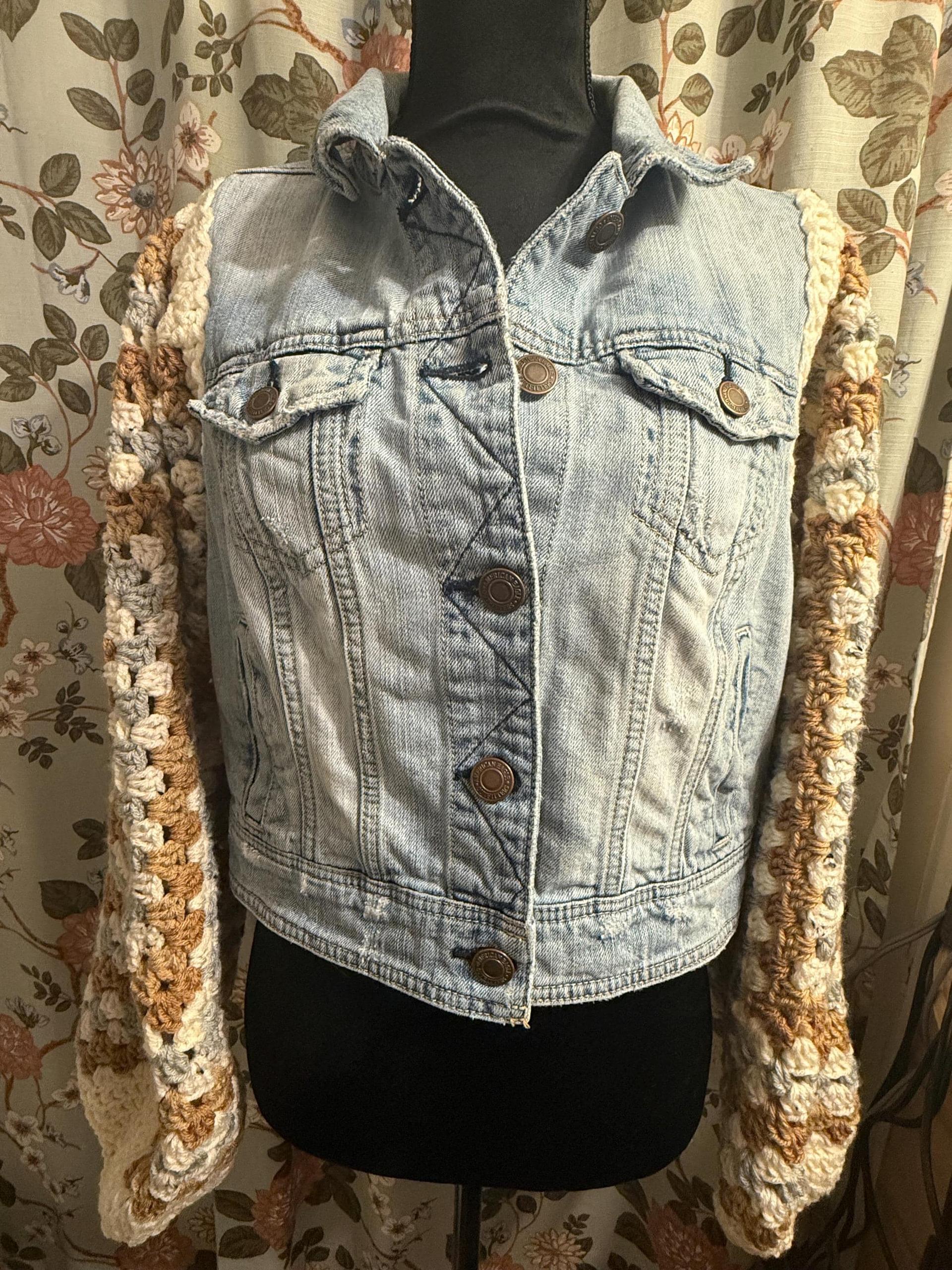 Upcycled denim jacket