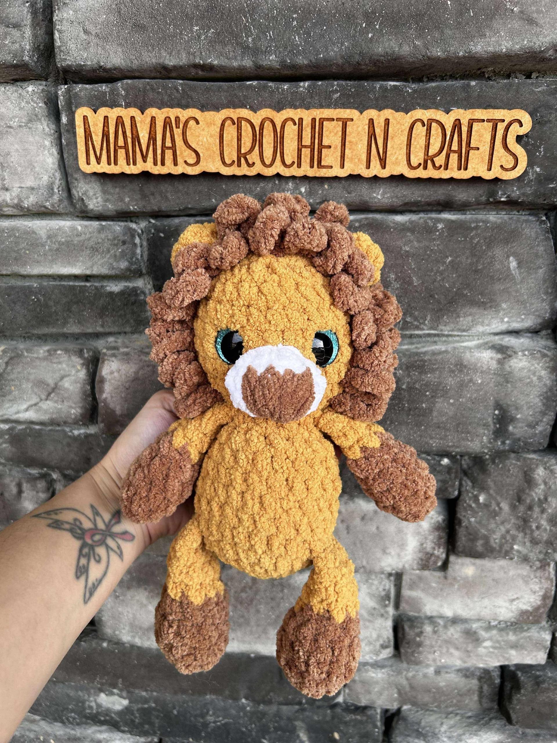 pride the lion | amigurumi lion pattern, low sew, crochet pattern, crochet lion, safari, crochet safari pattern, pattern, pdf thumbnail 2