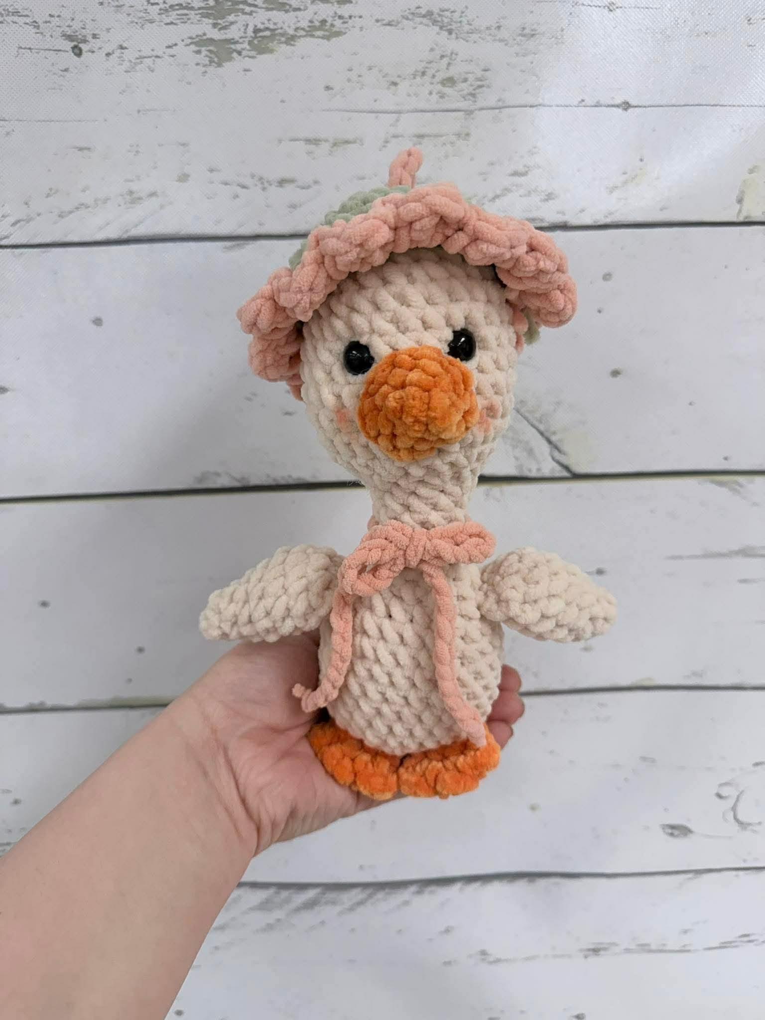 dottie the goose- low sew crochet pattern, amigurumi goose crochet pattern, goose pattern, porch goose, crochet, amigurumi, spring crochet thumbnail 4