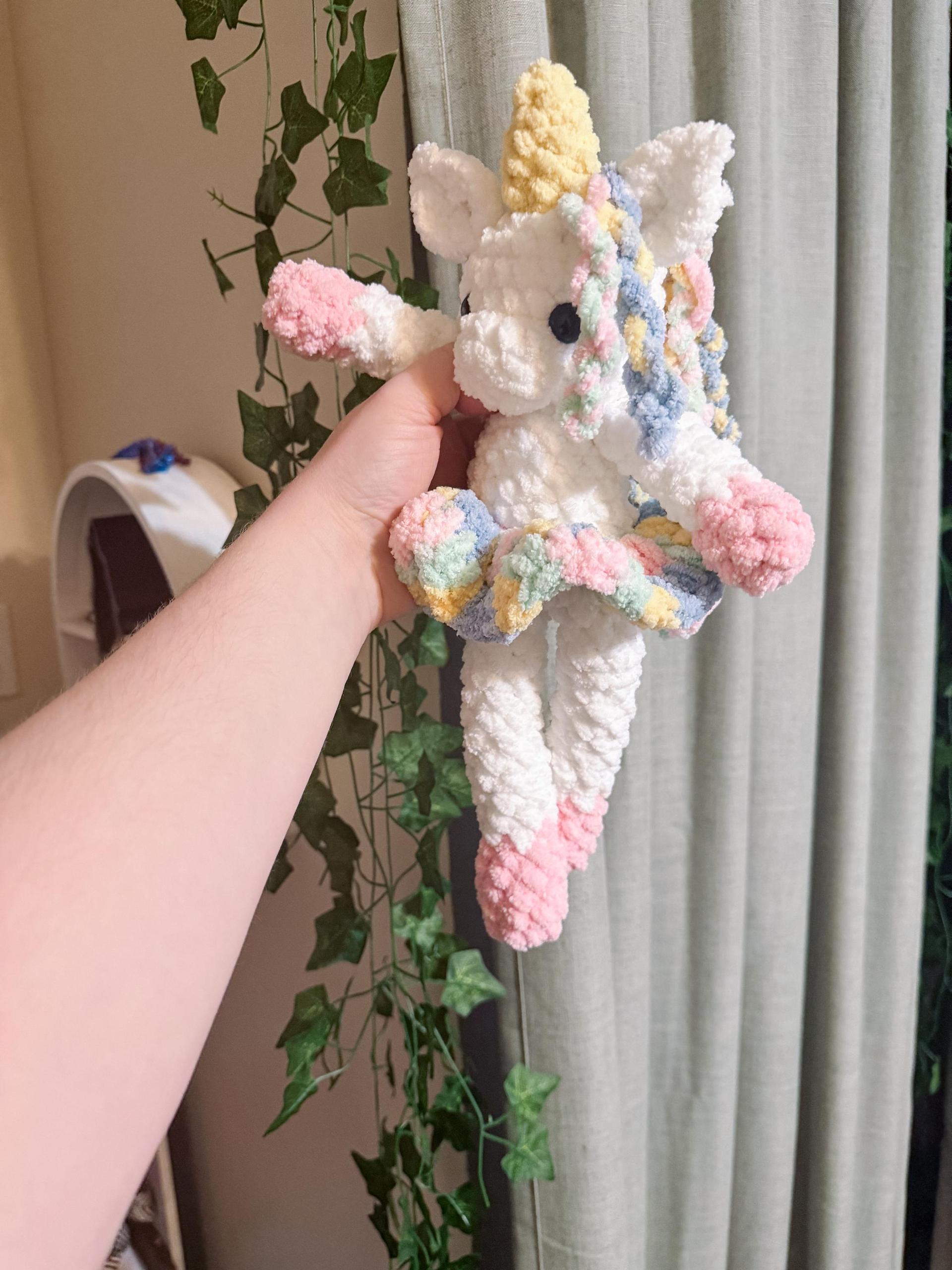 classic unicorn | crochet unicorn pattern, amigurumi unicorn pattern, removable clothes crochet, crochet pattern, amigurumi pattern, low sew thumbnail 4