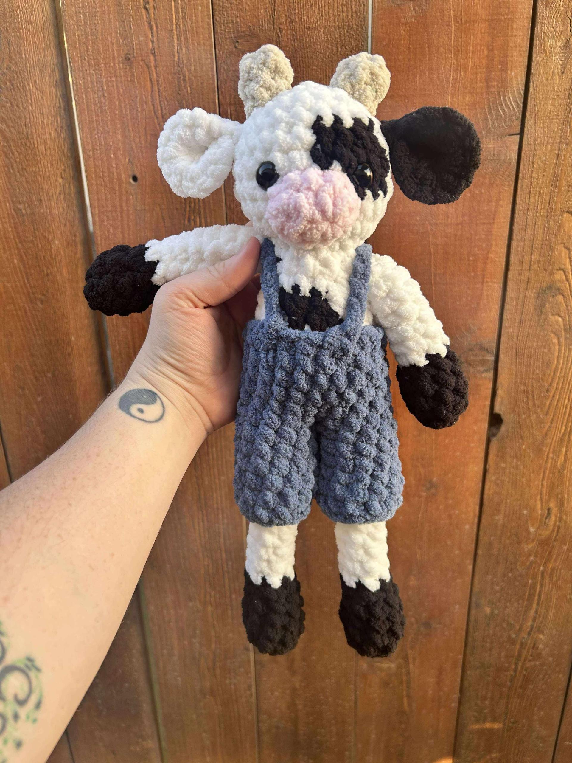 classic cow | crochet cow pattern, amigurumi cow pattern, removable clothes crochet, crochet pattern, amigurumi pattern, low sew thumbnail 4