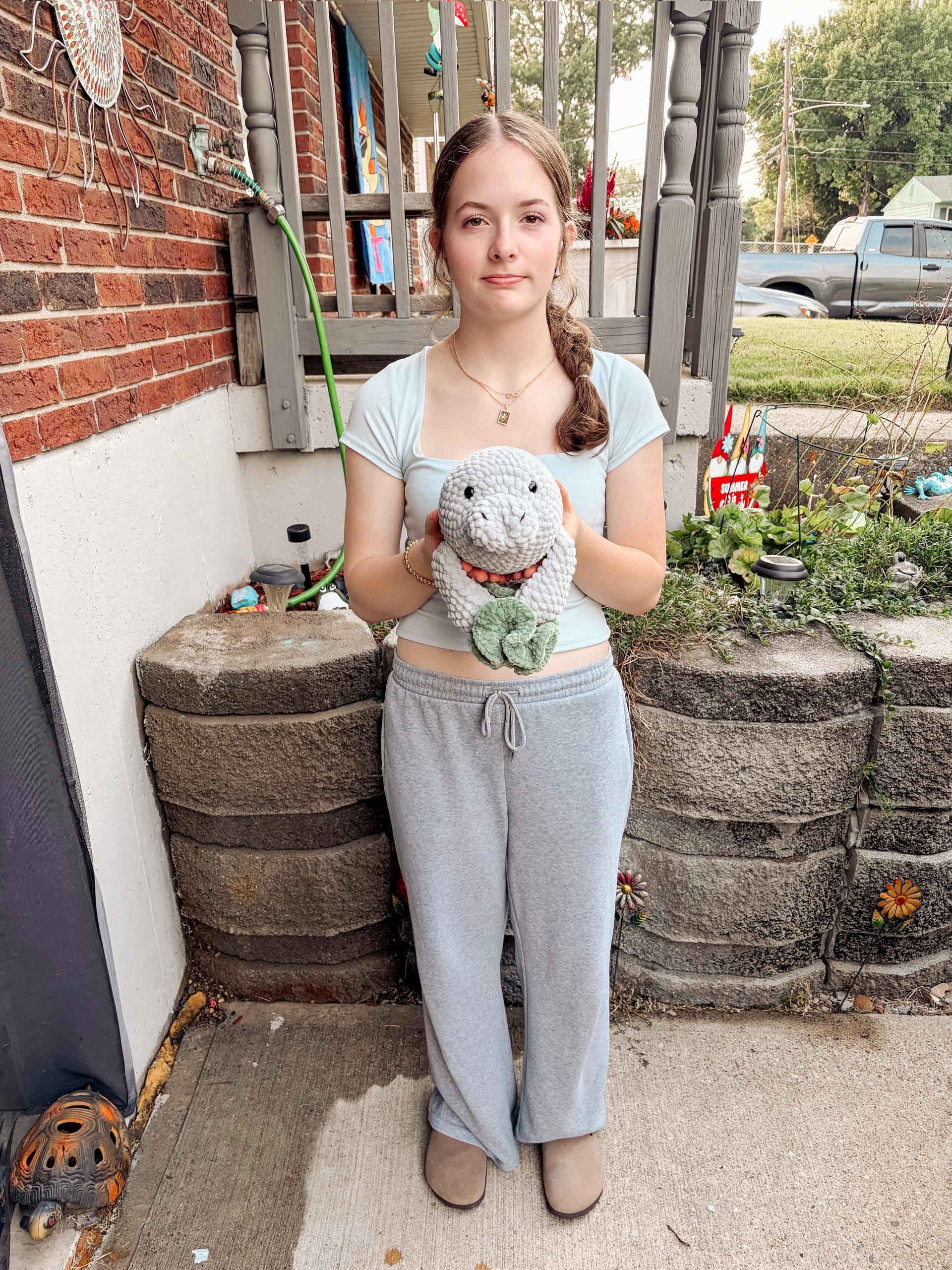 Grace the Manatee- crochet pattern, sea creature amigurumi, manatee crochet pattern thumbnail 8
