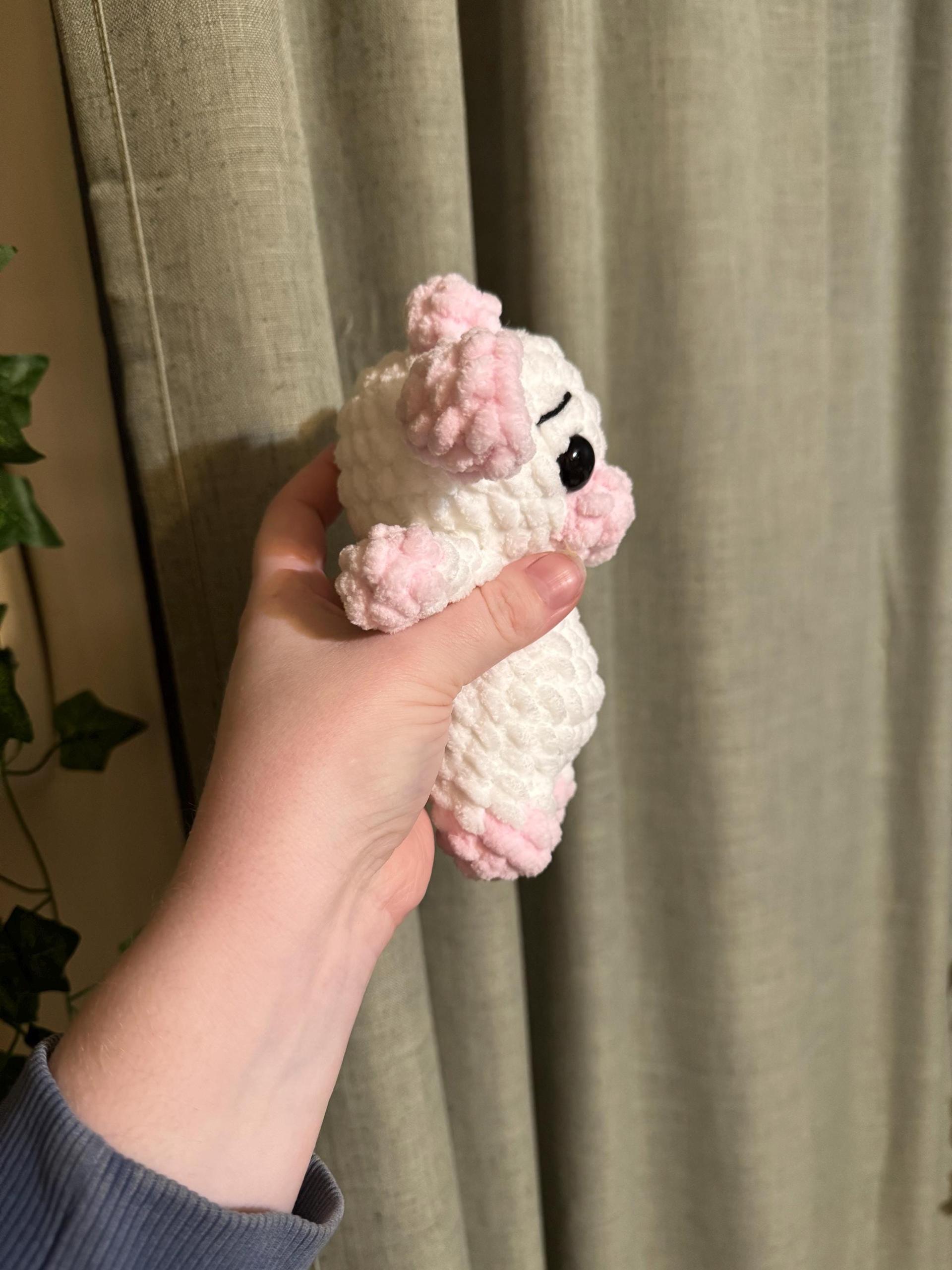 itty belly cow- crochet cow, cow pattern, cow amigurumi, pattern, amigurumi, low sew crochet pattern thumbnail 2