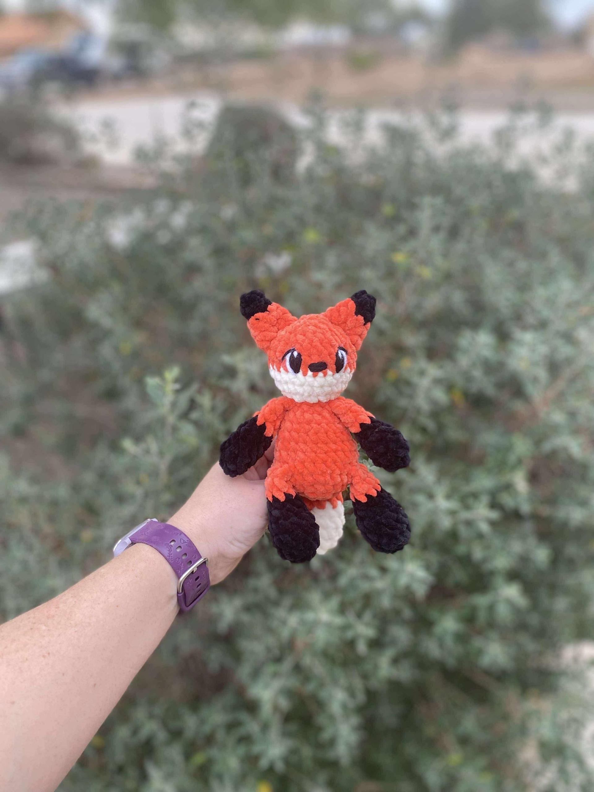todd the fox | crochet fox pattern, low sew, crochet pattern, woodland, crochet chunky yarn pattern, plush crochet, fox thumbnail 8