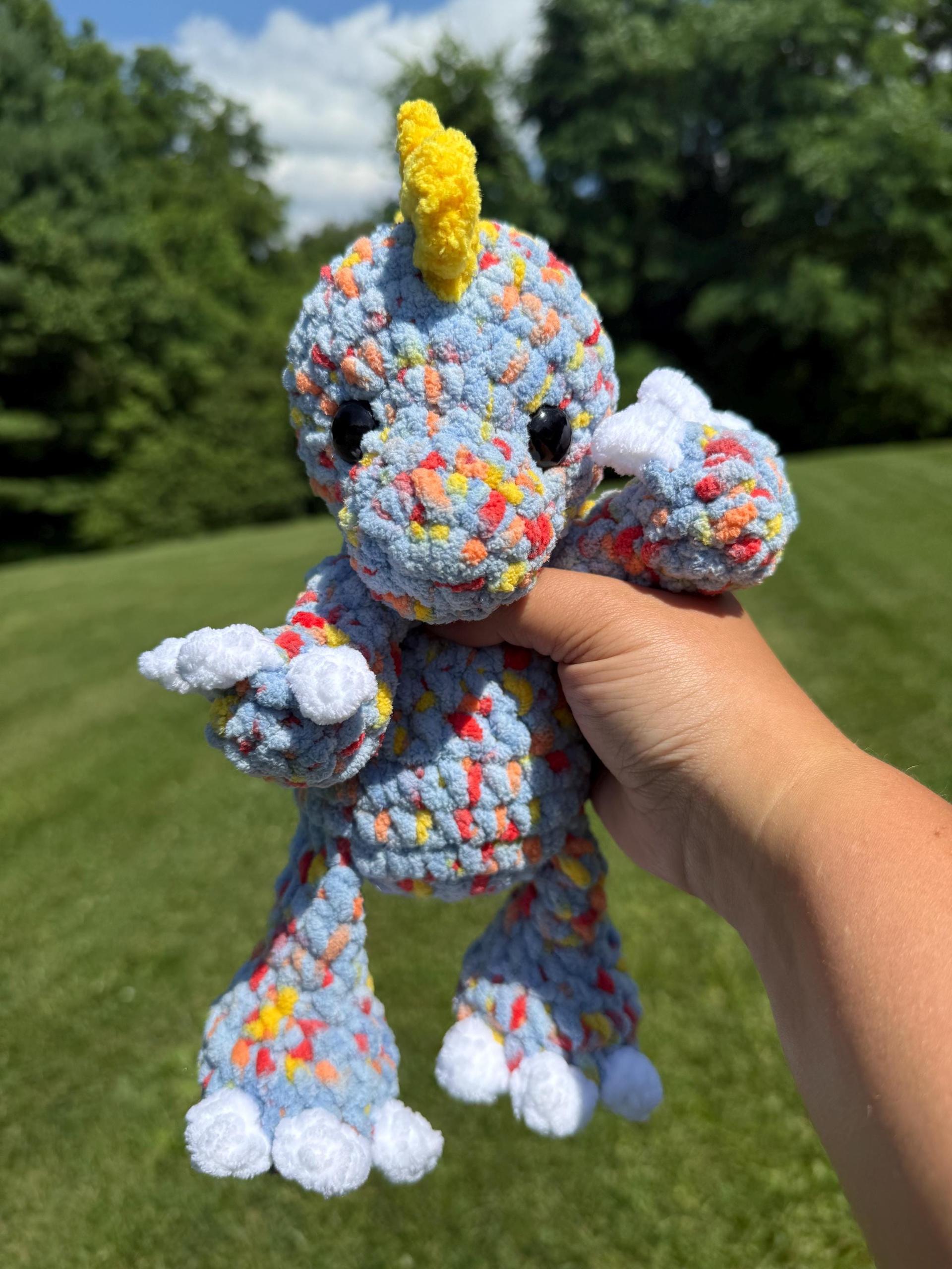 remi the t. rex | amigurumi dinosaur, low sew, crochet pattern, dinosaur pattern, tyrannosaurus rex thumbnail 2