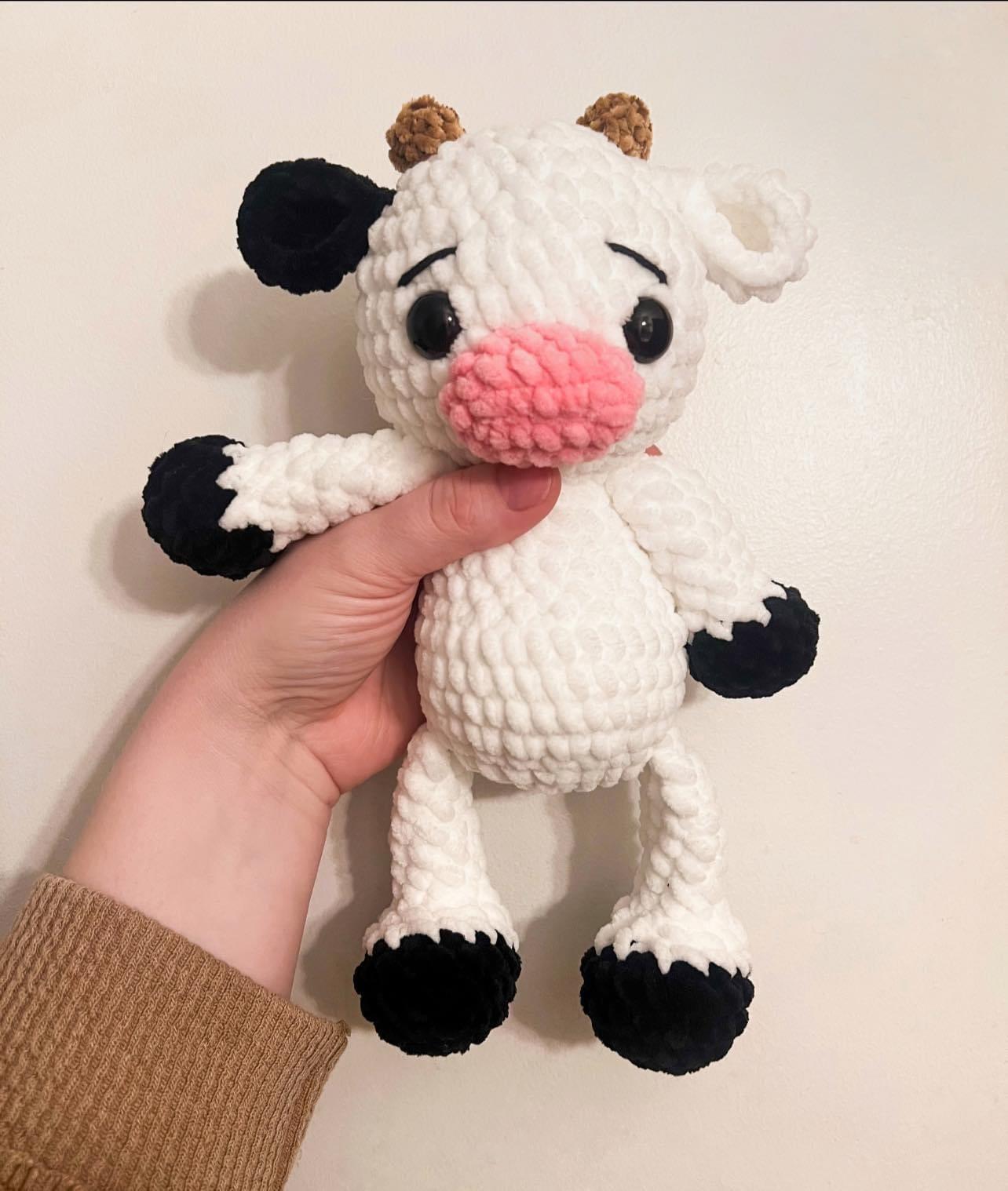 Crochet Cows Trio pattern- Longhorn cow, cow, and highland cow thumbnail 2