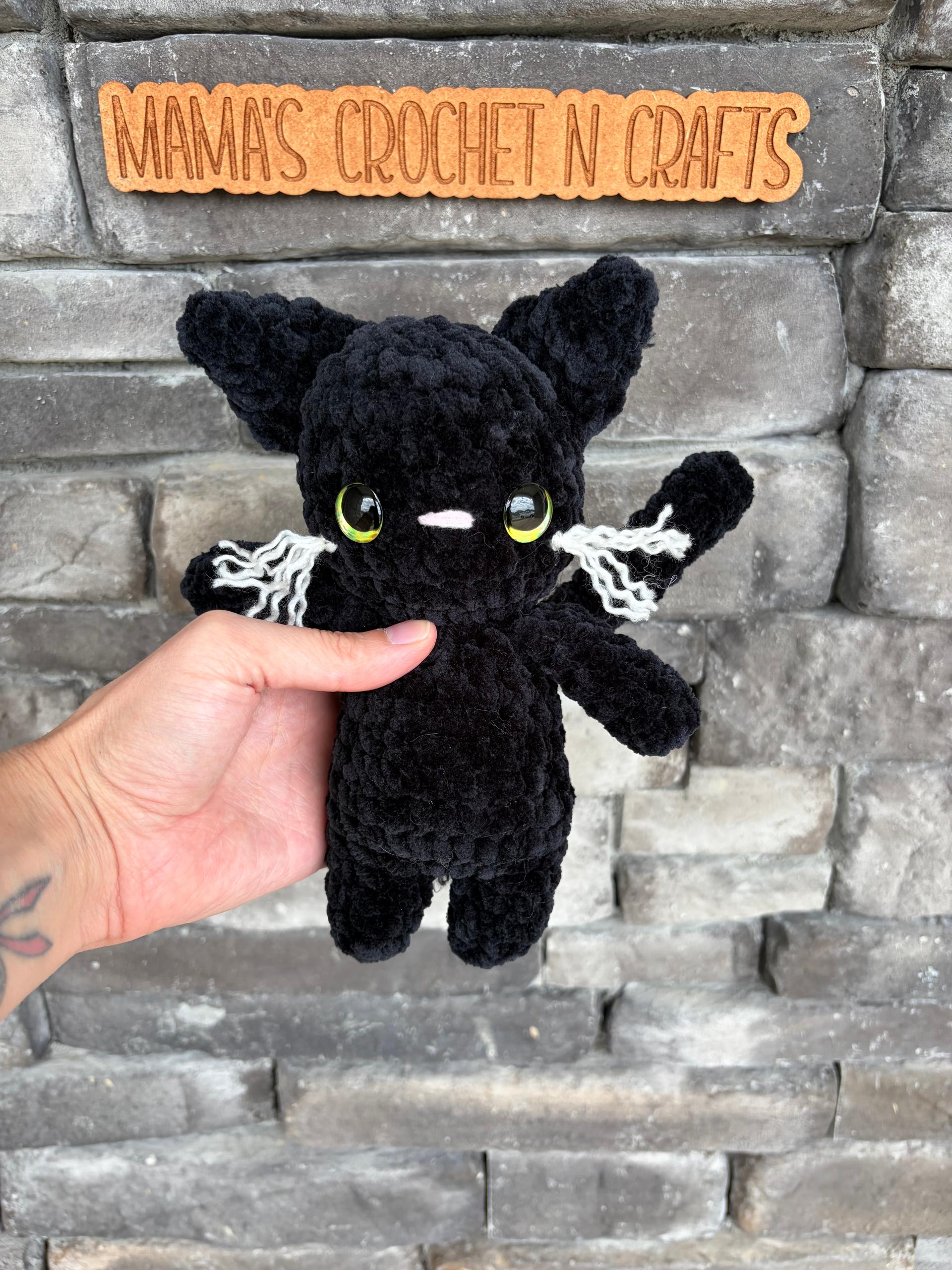 itty belly boo kitty- crochet cat pattern, Halloween amigurumi, low sew, black cat, crochet pattern thumbnail 8