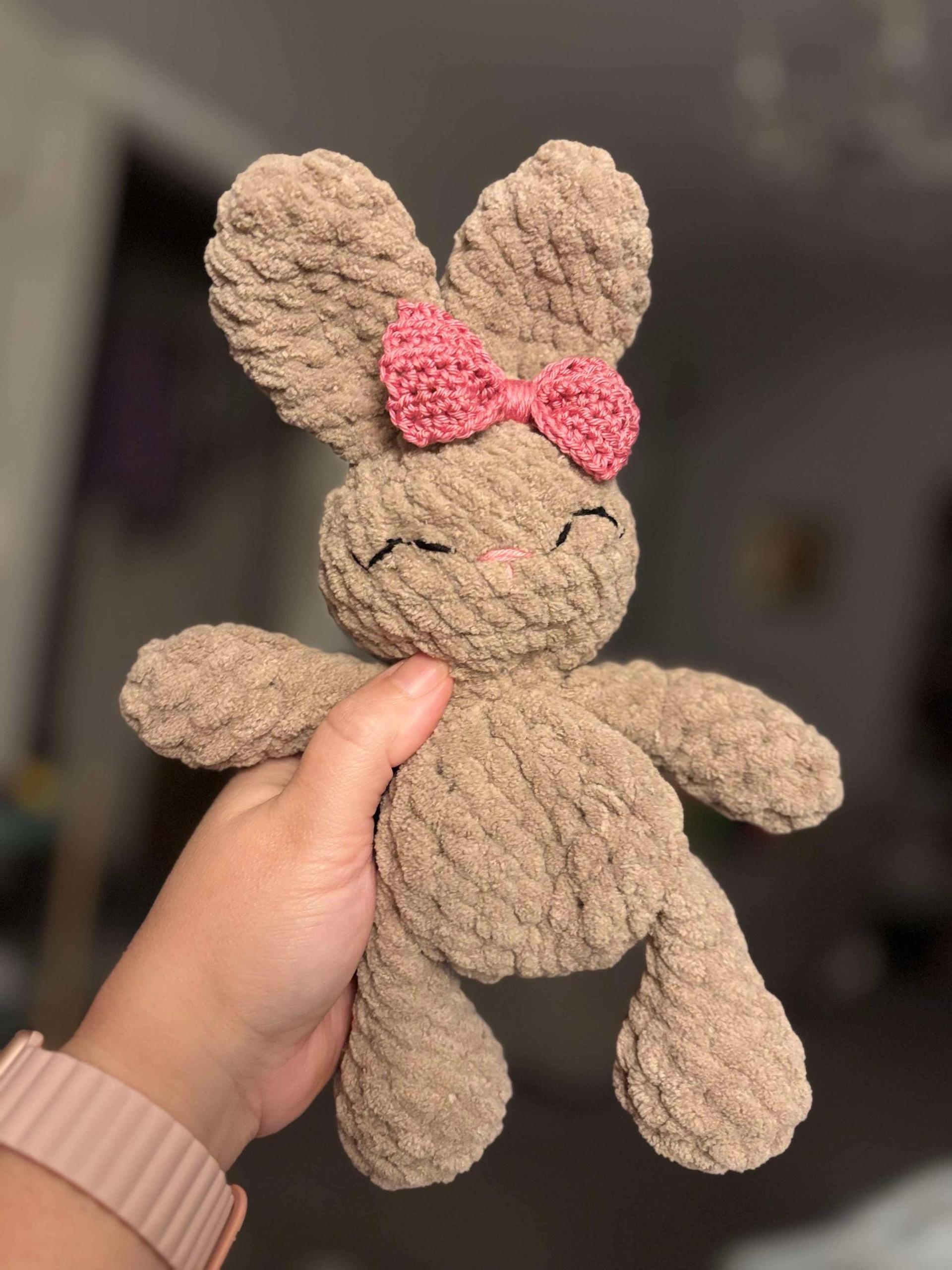 bun bun the SNUGGLER | crochet bunny pattern, amigurumi bunny, amigurumi, pattern, low sew, crochet rabbit, snuggler pattern thumbnail 3