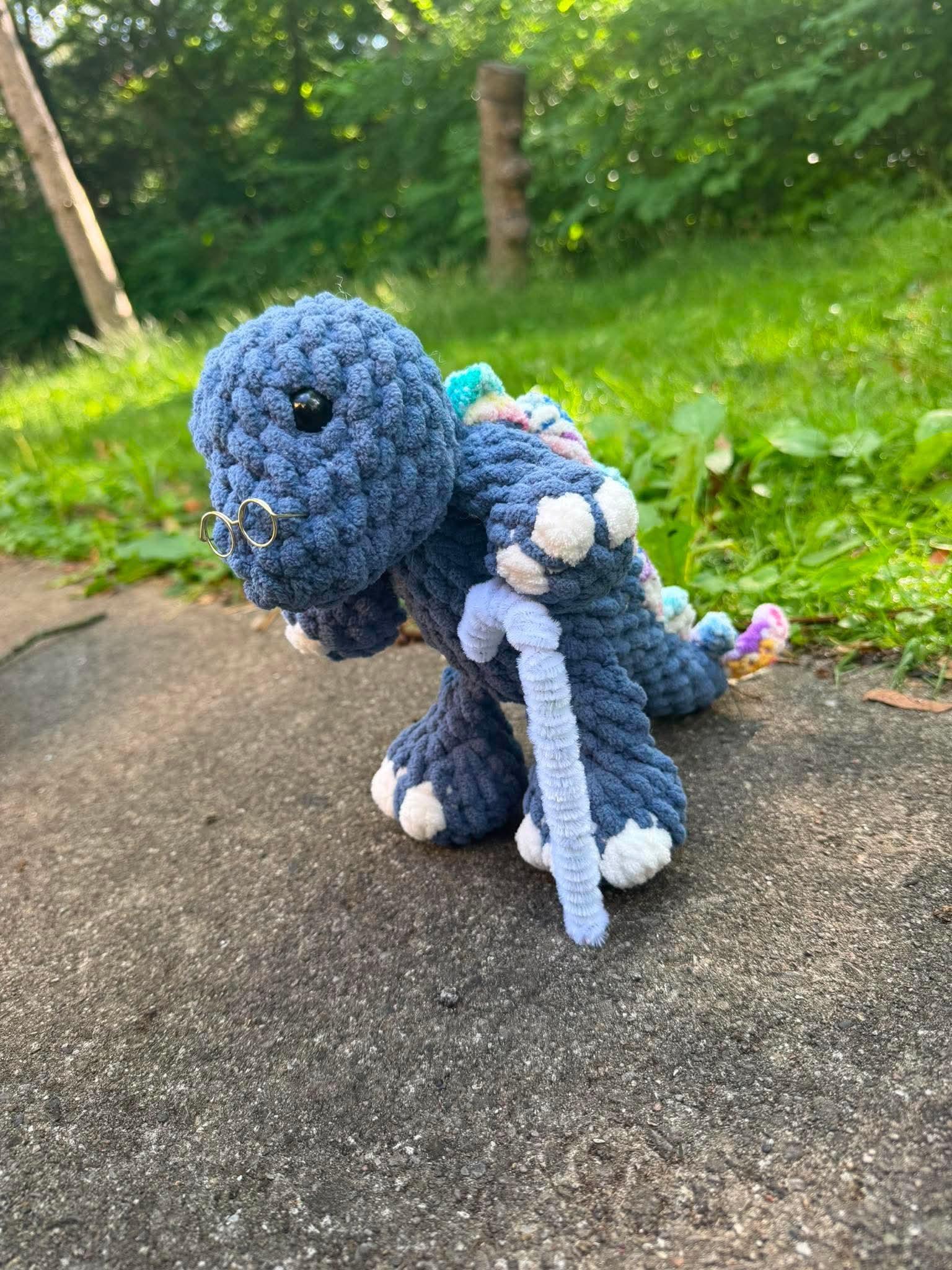 spike the stegosaurus | amigurumi dinosaur, no sew, crochet pattern, dinosaur, PDF thumbnail 7