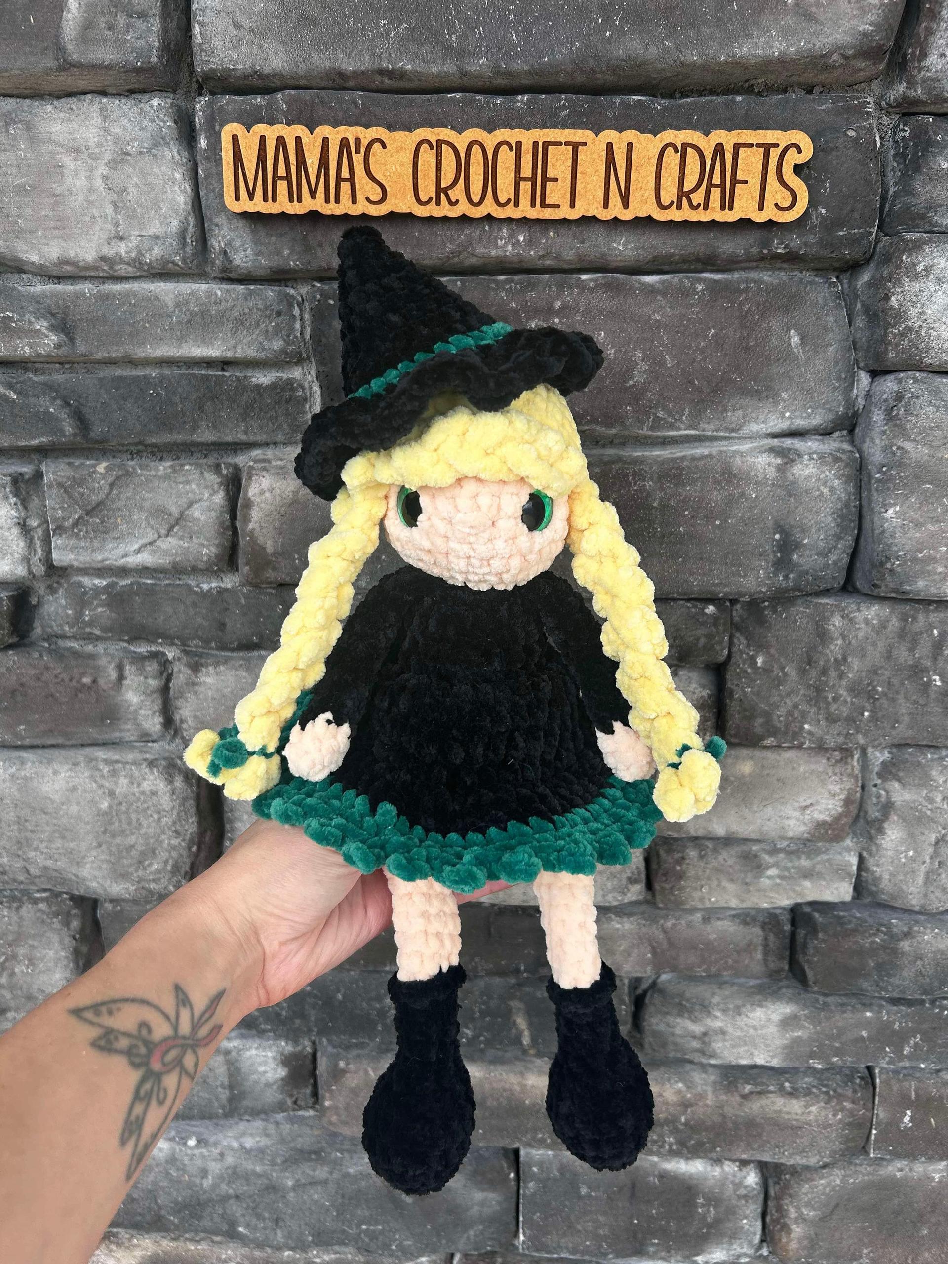 Willow witch pattern- Halloween crochet, Halloween amigurumi, witch amigurumi, witch doll crochet, Halloween doll croch thumbnail 8