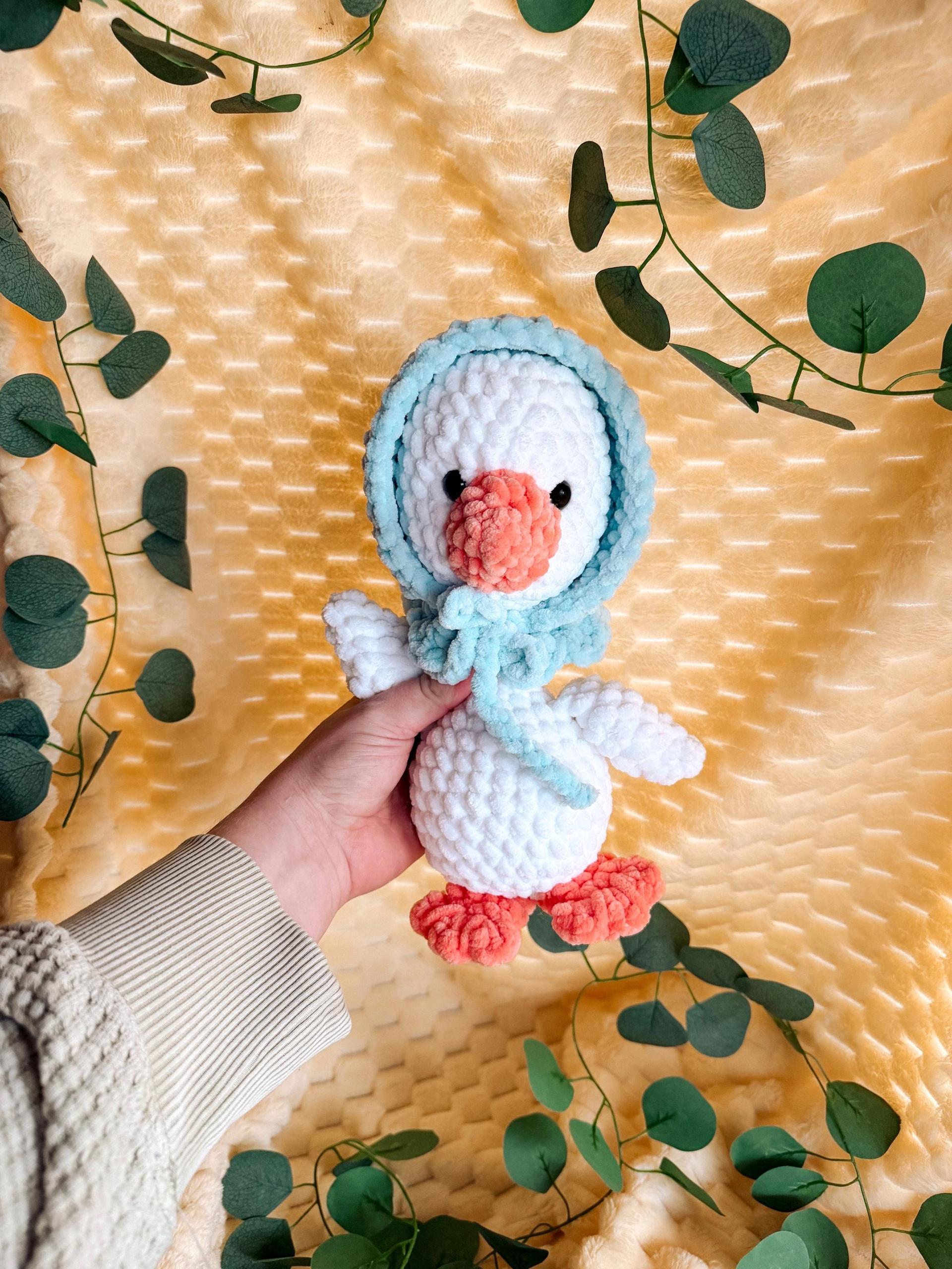 dottie the goose- low sew crochet pattern, amigurumi goose crochet pattern, goose pattern, porch goose, crochet, amigurumi, spring crochet