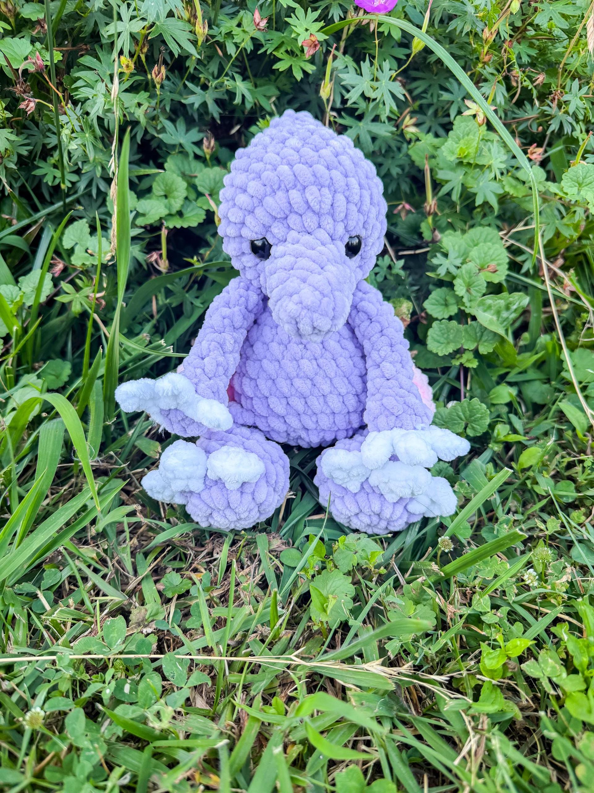 posie the pterodactyl | amigurumi dinosaur, low sew, crochet pattern, dinosaur pattern thumbnail 9
