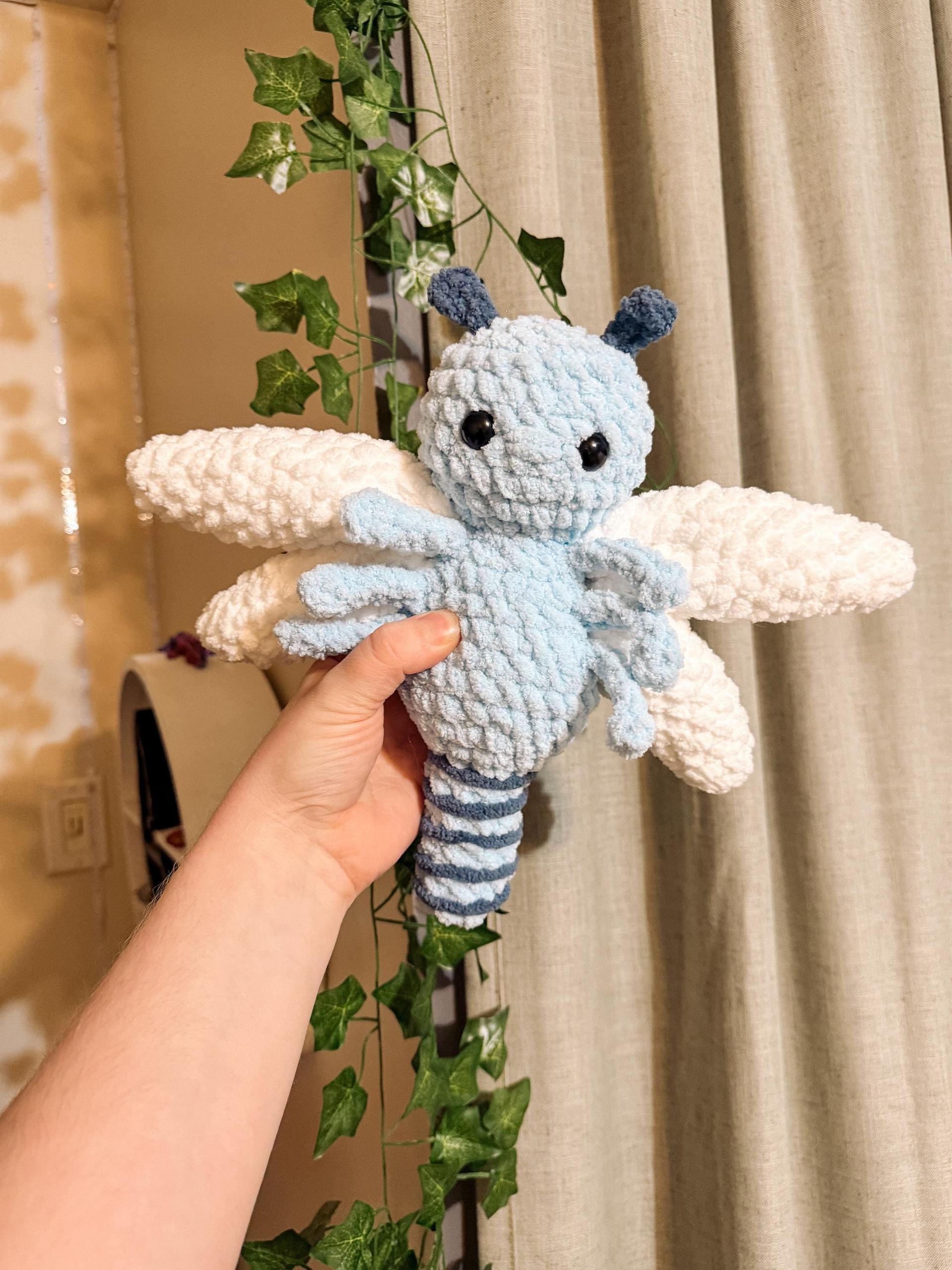 spindle the dragonfly | amigurumi dragonfly pattern, low sew, crochet pattern, amigurumi, spring crochet pattern, bug crochet pattern thumbnail 2