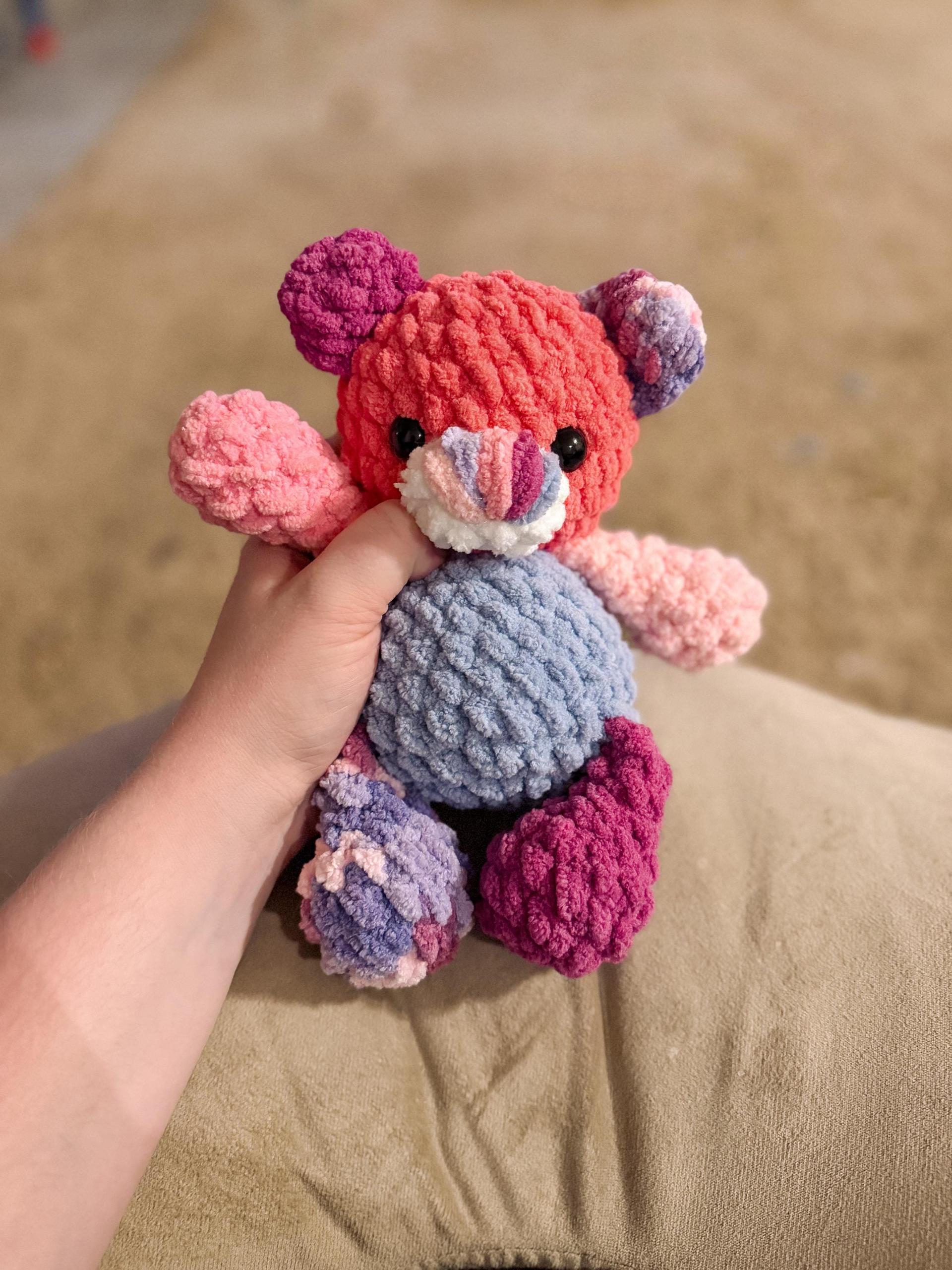 honey the bear | crochet bear pattern, low sew, crochet pattern, crochet chunky yarn pattern, plush crochet thumbnail 3