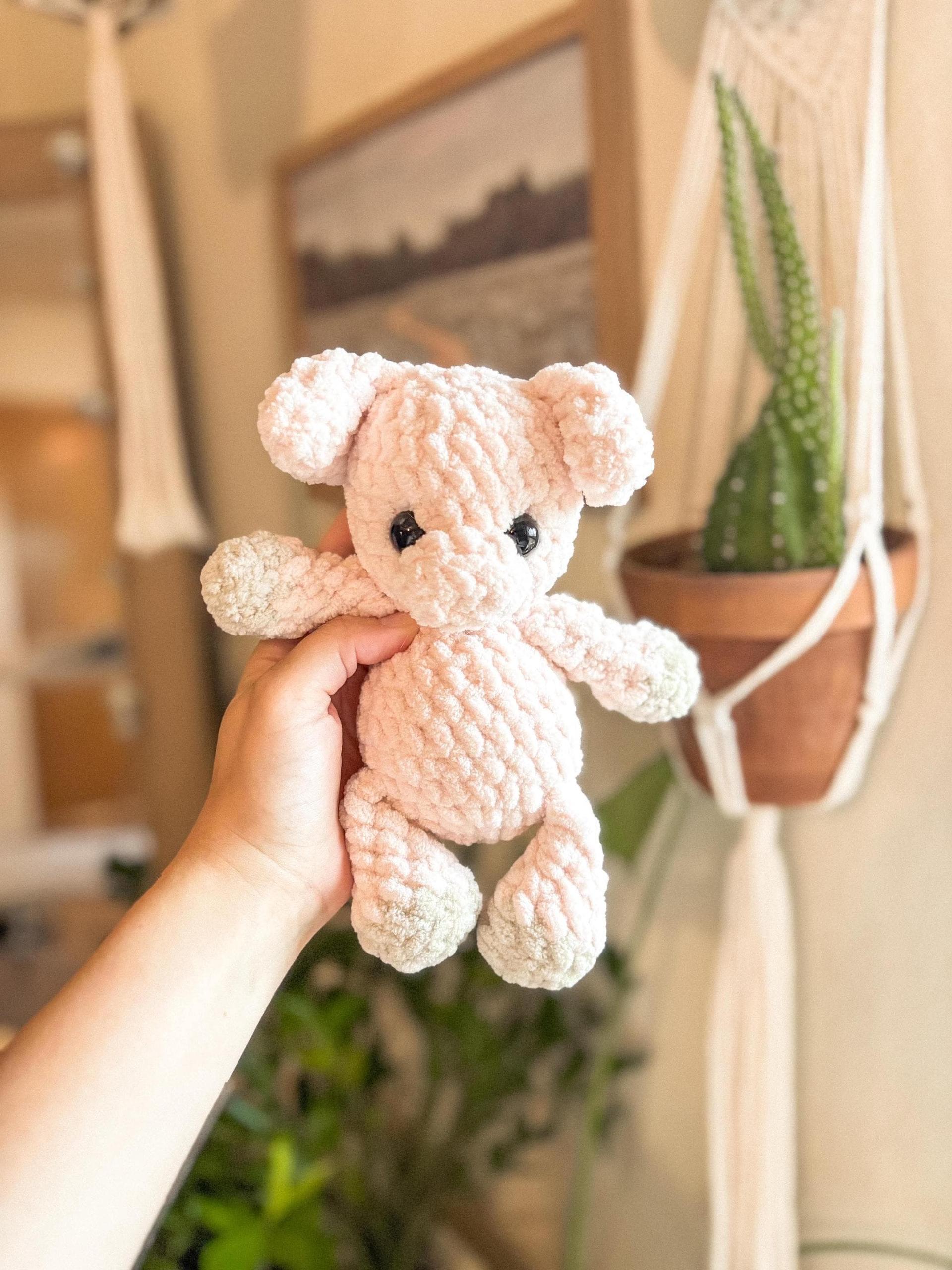 paisley the pig | amigurumi pig pattern, low sew, crochet pattern, spring crochet, crochet pig, crochet farm, crochet chunky yarn pattern thumbnail 2