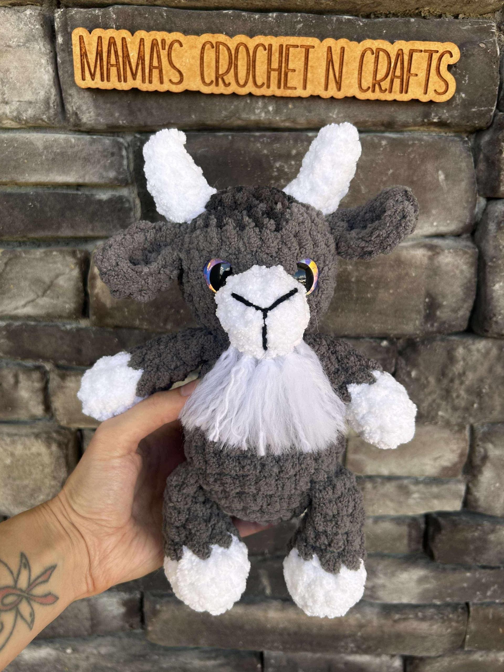 billy the goat | amigurumi goat pattern, low sew, crochet pattern, farm crochet, crochet goat, farm, crochet spring pattern, crochet fall thumbnail 2