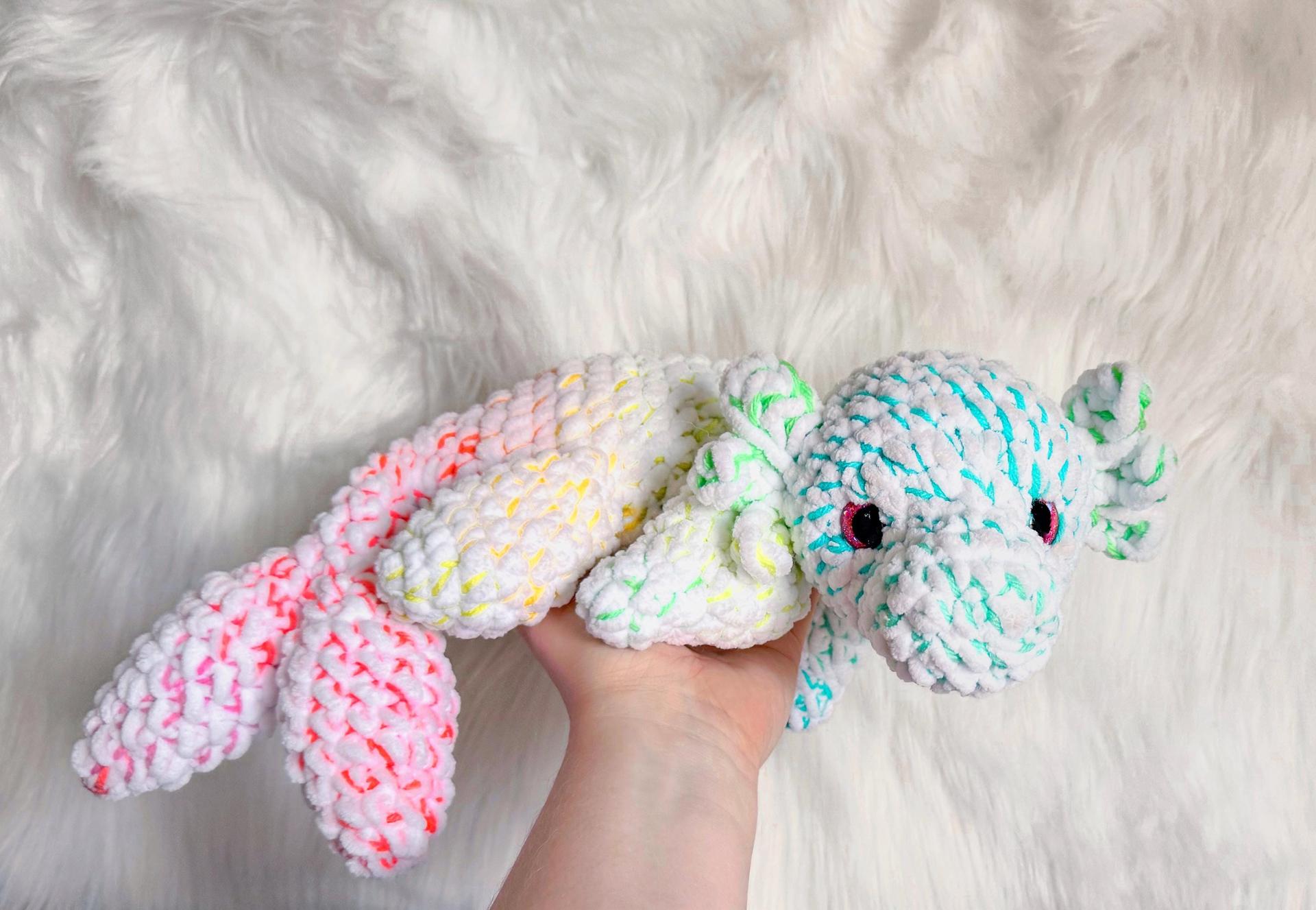 Nessie- crochet Nessie pattern, cryptid crochet pattern, amigurumi cryptid, amigurumi creatures, crochet mythical pattern, Loch Ness monster thumbnail 2