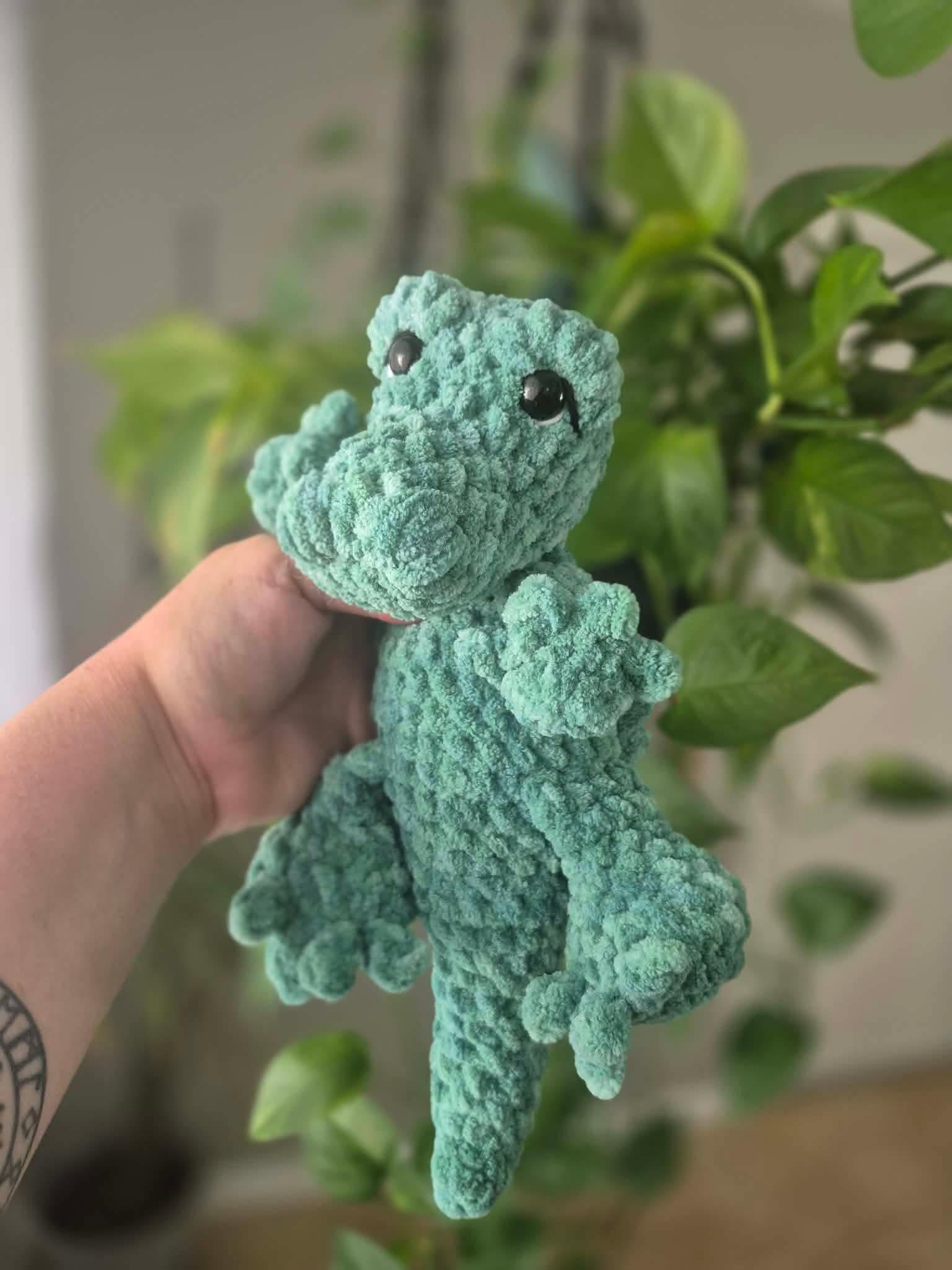 gus the alligator | crochet alligator pattern, no sew, crochet pattern, swamp, crochet chunky yarn pattern, plush crochet thumbnail 5