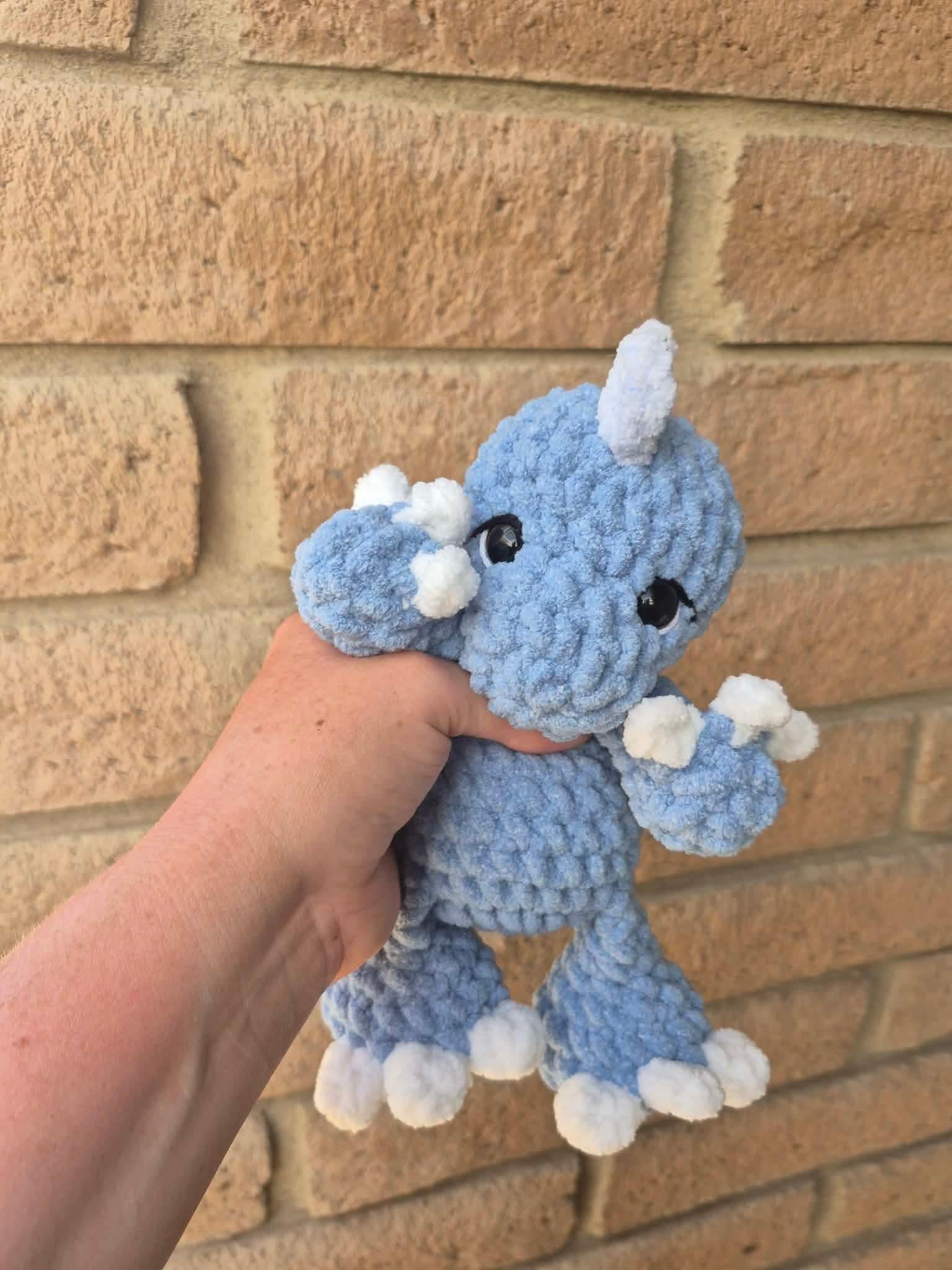 remi the t. rex | amigurumi dinosaur, low sew, crochet pattern, dinosaur pattern, tyrannosaurus rex thumbnail 6