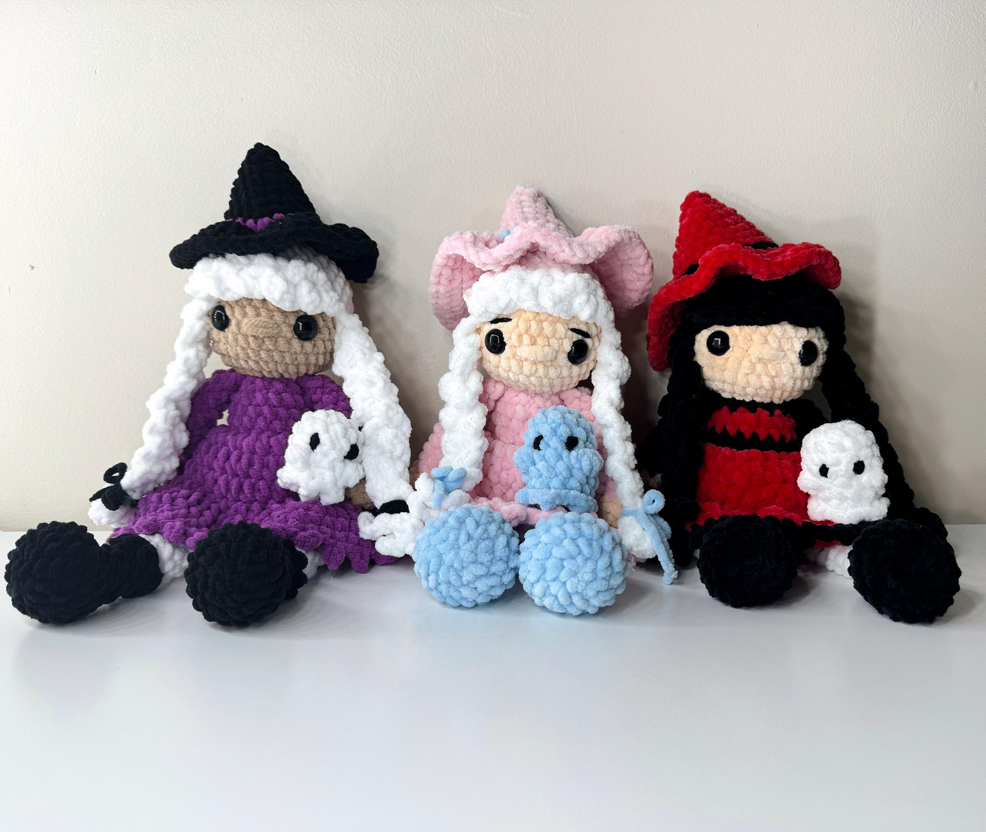 Willow witch pattern- Halloween crochet, Halloween amigurumi, witch amigurumi, witch doll crochet, Halloween doll croch thumbnail 3