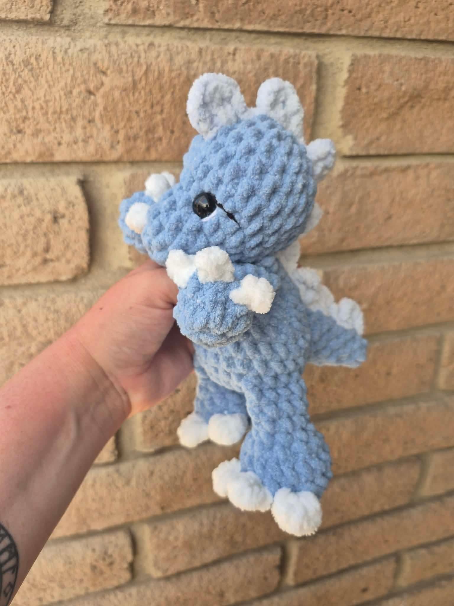 remi the t. rex | amigurumi dinosaur, low sew, crochet pattern, dinosaur pattern, tyrannosaurus rex thumbnail 7