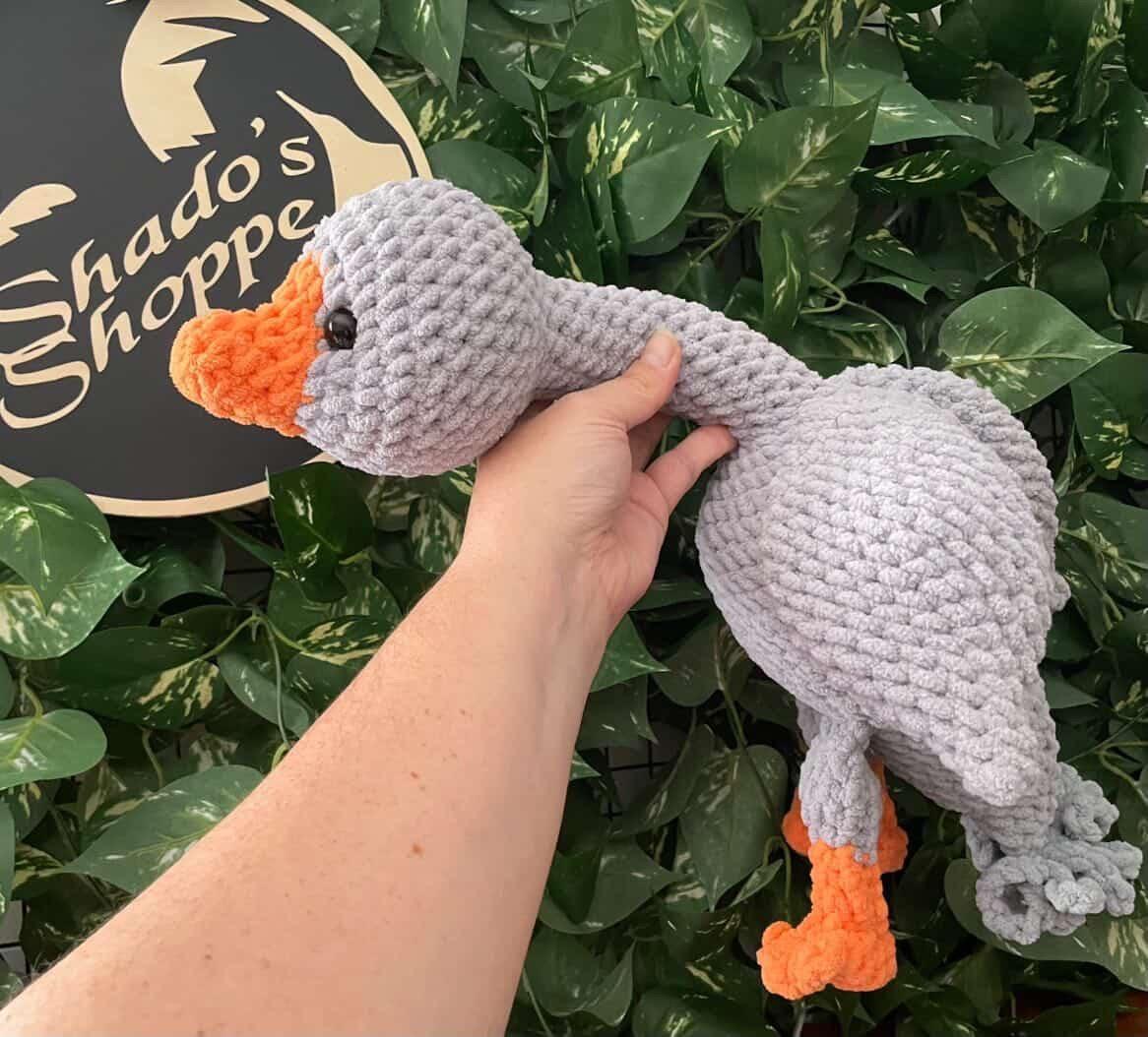lucy the goose- NO sew crochet pattern, amigurumi goose crochet pattern, goose pattern, crochet, amigurumi, spring crochet thumbnail 5