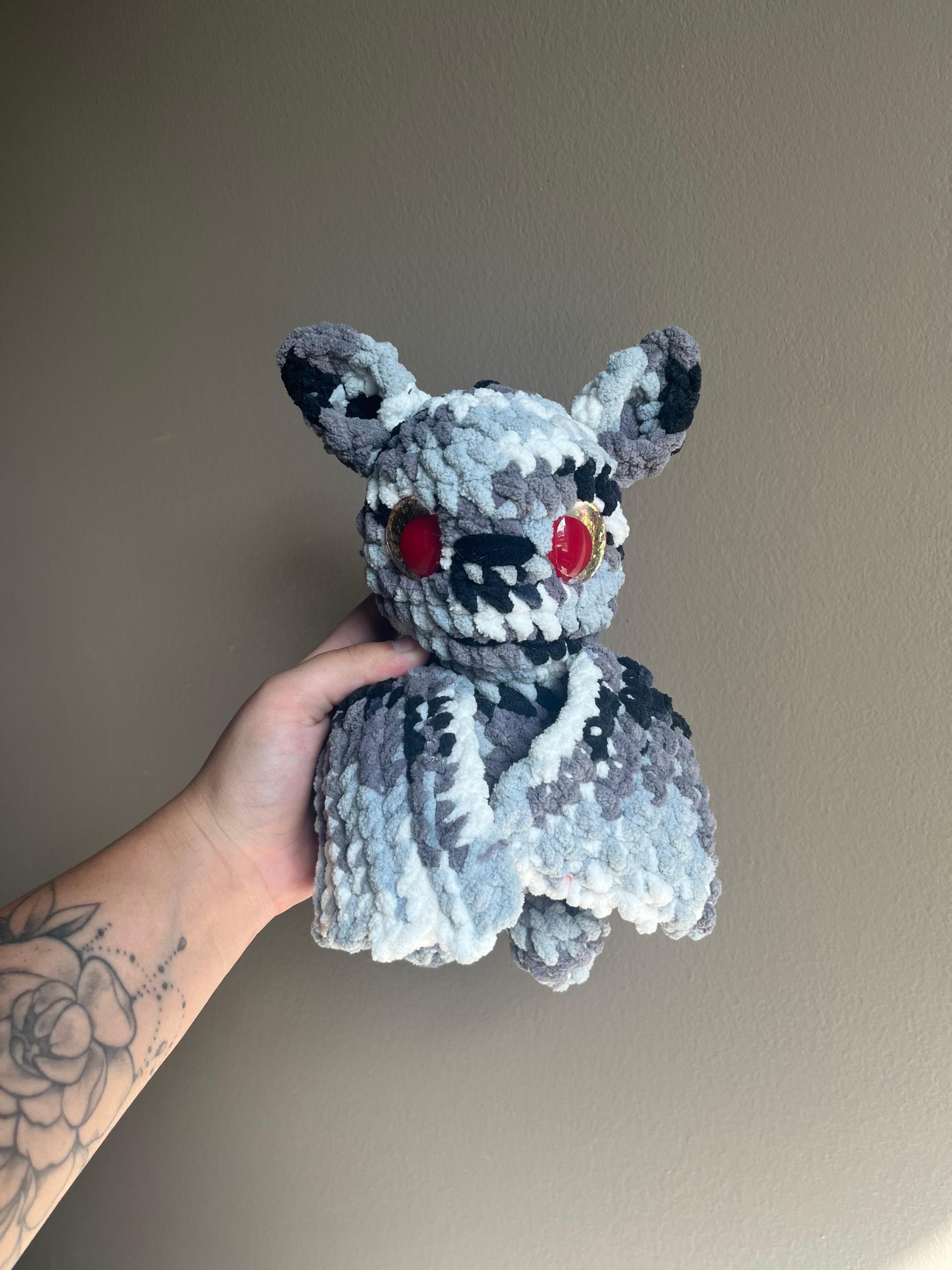 itty belly echo the bat- crochet pattern, Halloween amigurumi, low sew, bat crochet pattern thumbnail 6