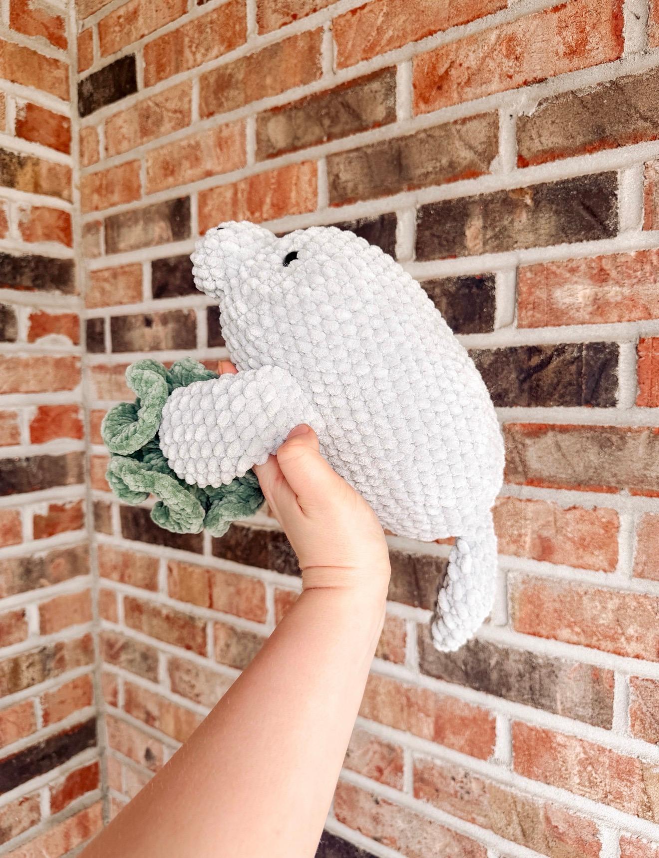 Grace the Manatee- crochet pattern, sea creature amigurumi, manatee crochet pattern thumbnail 2