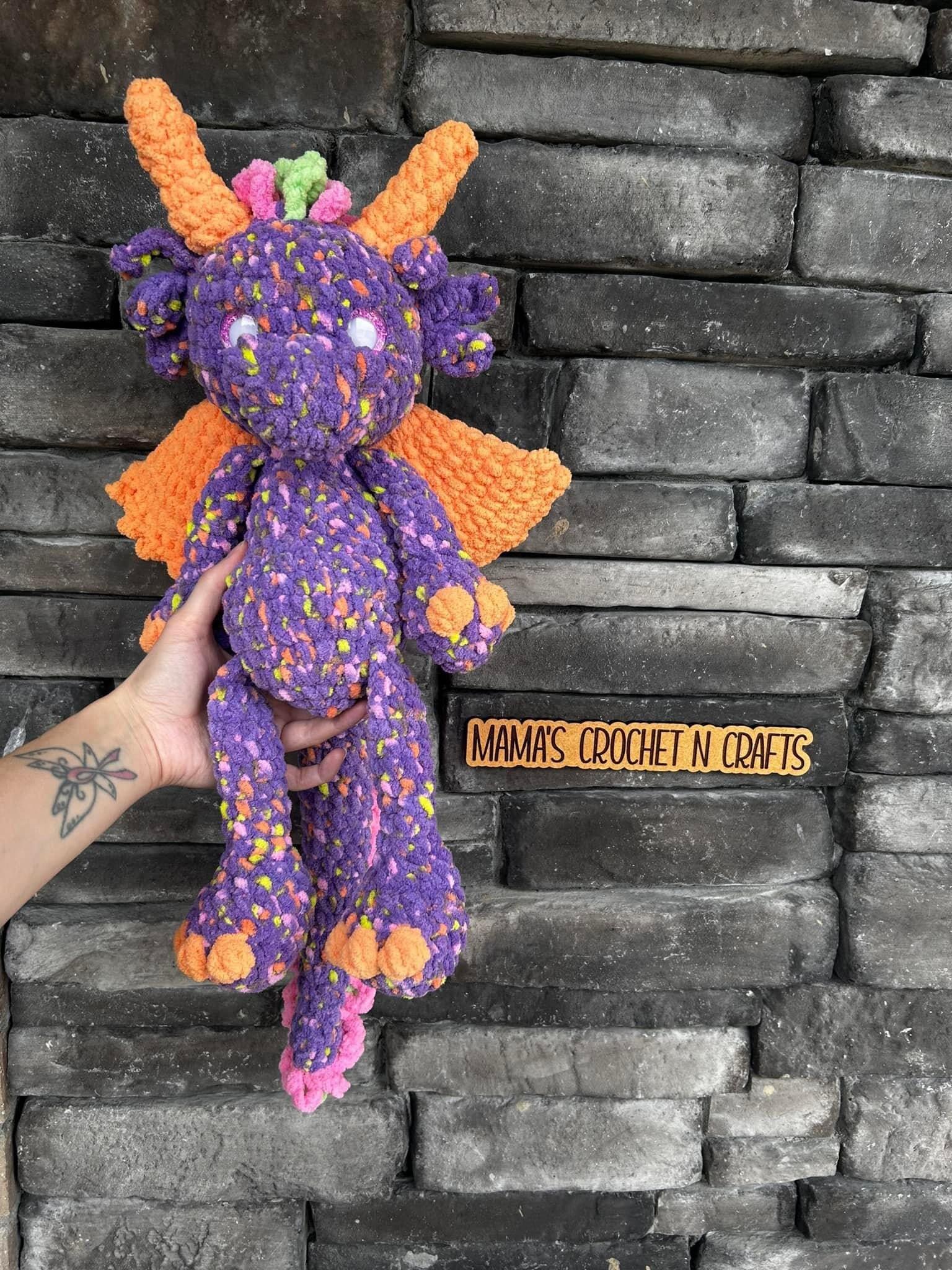 Dwayne dragon pattern- dragon amigurumi, mythical crochet pattern, dragon pattern thumbnail 10
