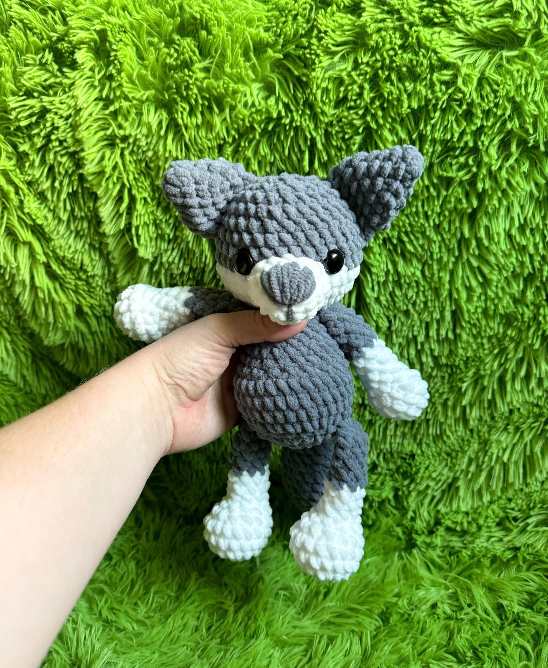 Wynter Wolf crochet pattern, wolf amigurumi pattern, crochet pattern, amigurumi pattern, crochet wolf, crochet dog thumbnail 2