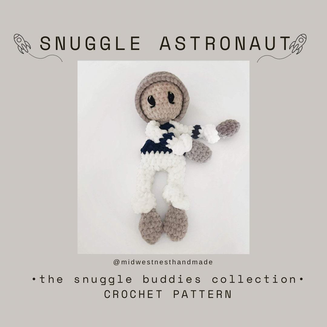 Crochet Astronaut Pattern- crochet lovey pattern, crochet snuggler pattern, astronaut crochet pattern, space crochet pattern, spaceman thumbnail 2
