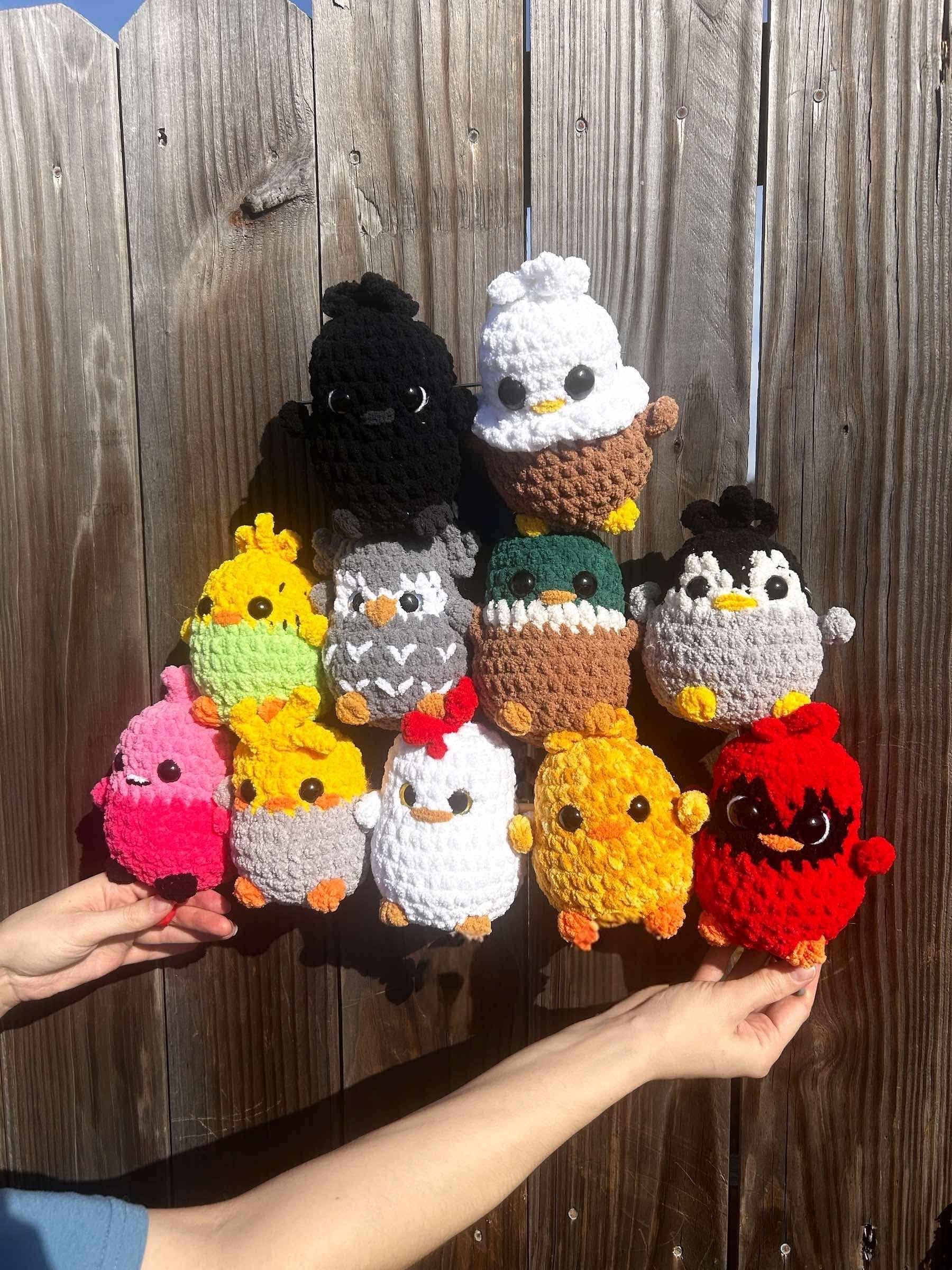 PDF Pattern- Crochet birds, crochet pattern, amigurumi, bird, amigurumi pattern, no sew, 11 in 1 thumbnail 6