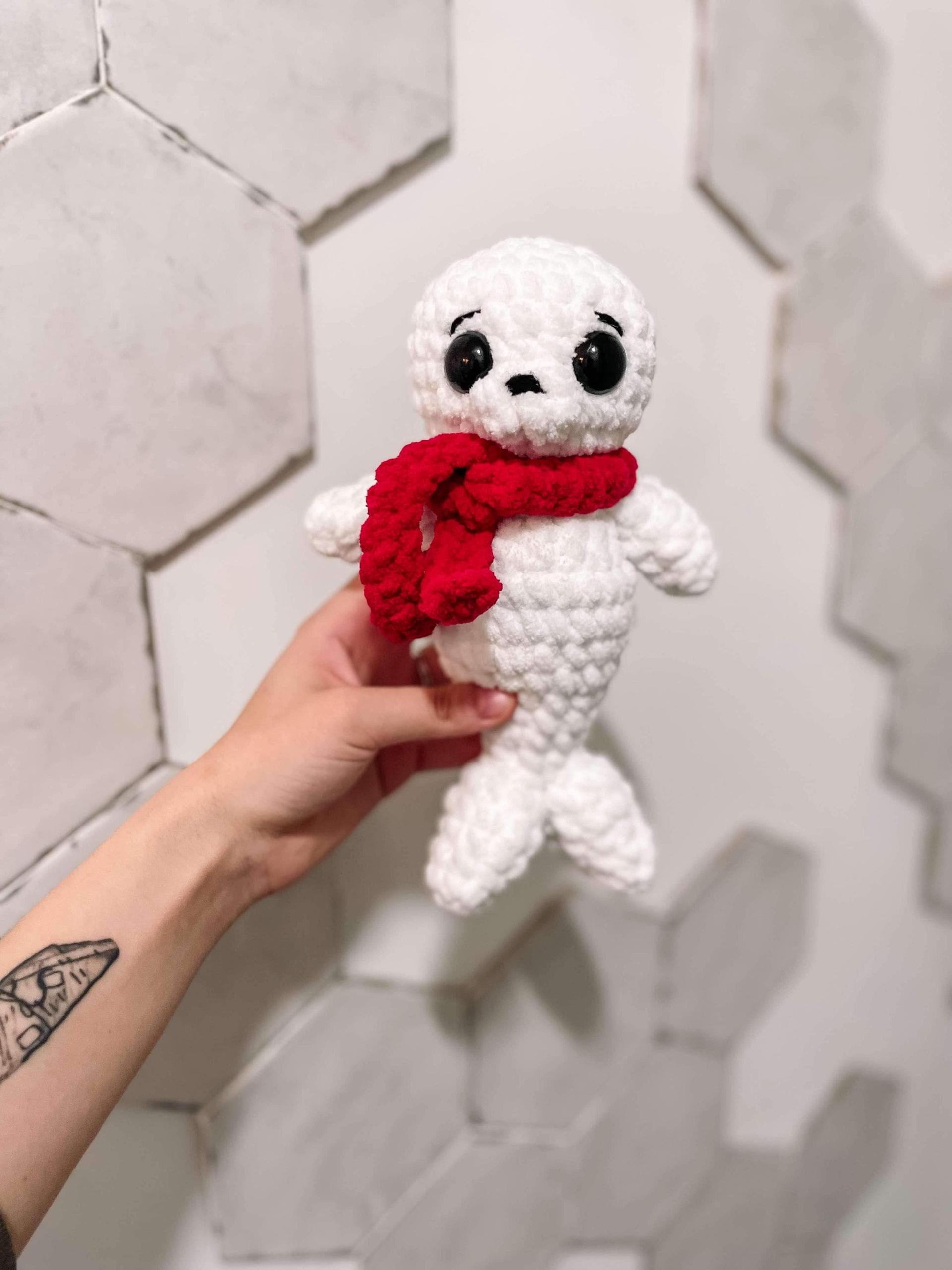 Crochet seal pattern- seal amigurumi pattern, Christmas pattern, crochet, crochet pattern, Christmas crochet patterns, amigurumi thumbnail 7