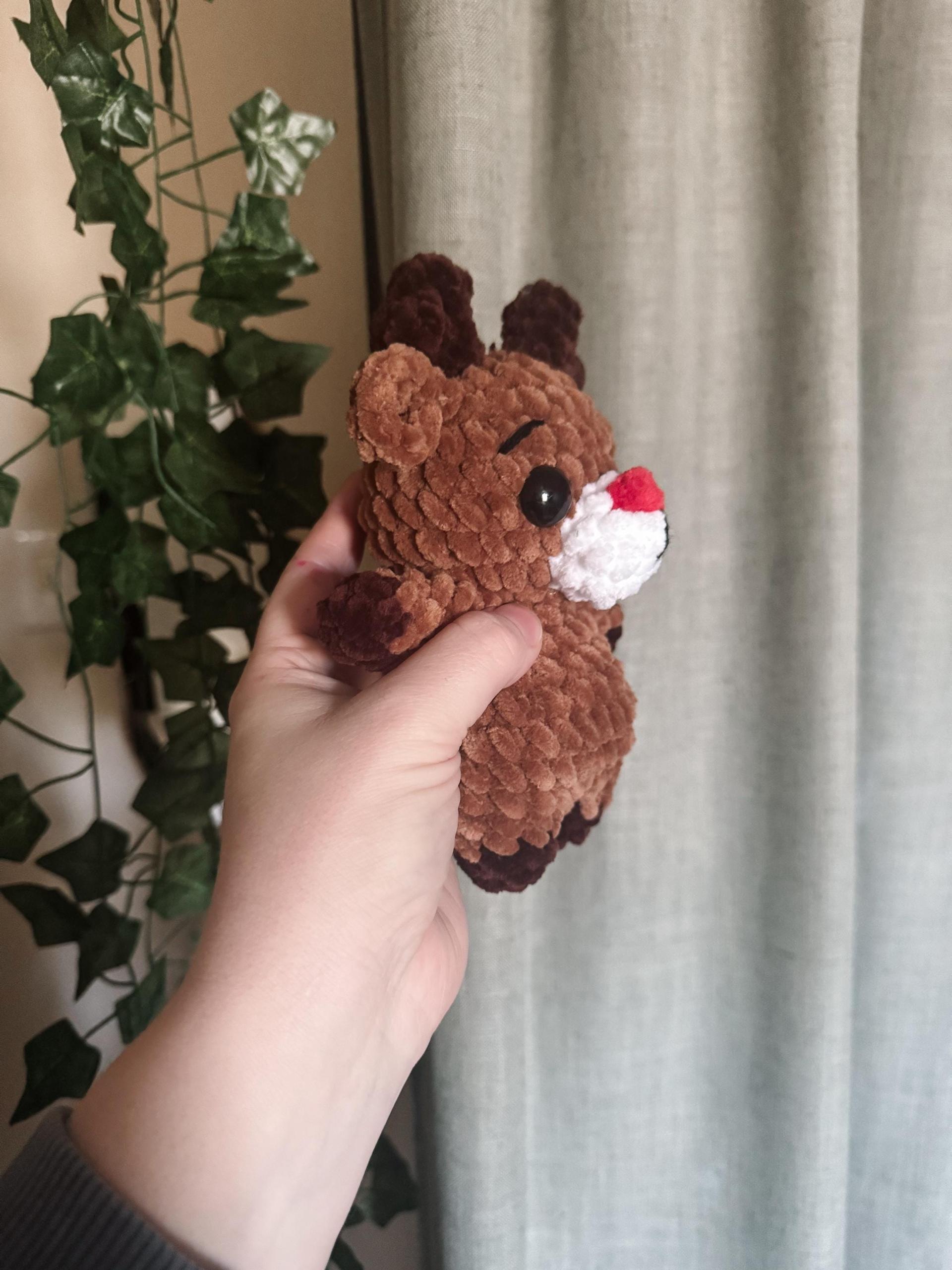 Crochet reindeer pattern- Christmas crochet pattern, amigurumi pattern, amigurumi reindeer, Rudolph crochet pattern thumbnail 3