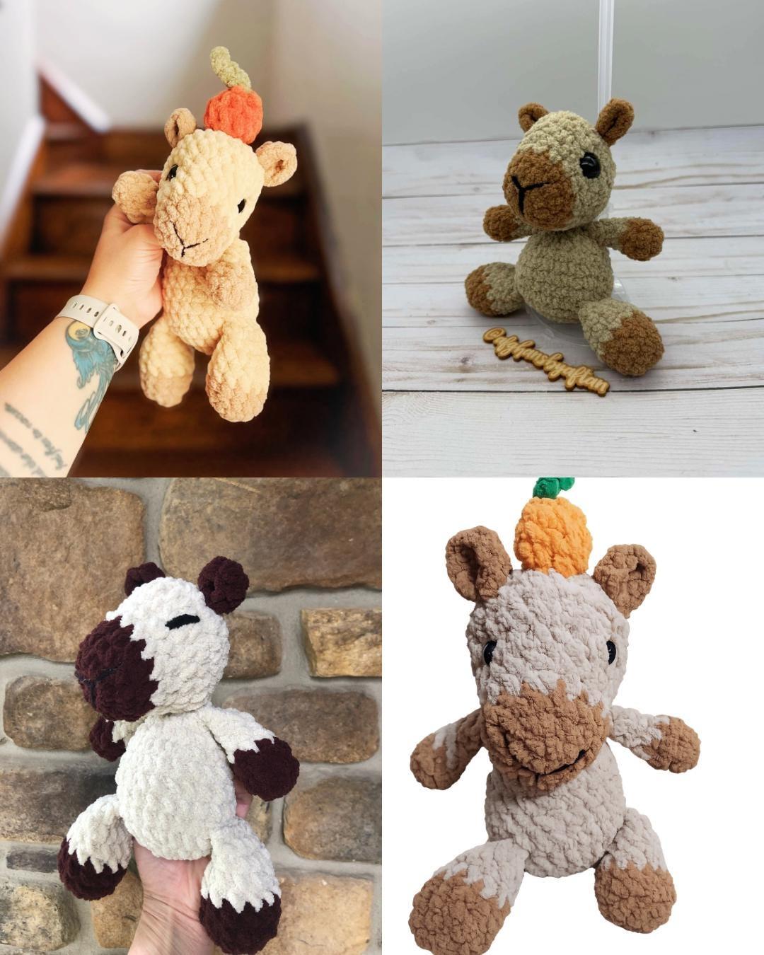 Cara the capybara | amigurumi capybara pattern, no sew, low sew, crochet pattern, crochet, crochet capybara, PDF thumbnail 4