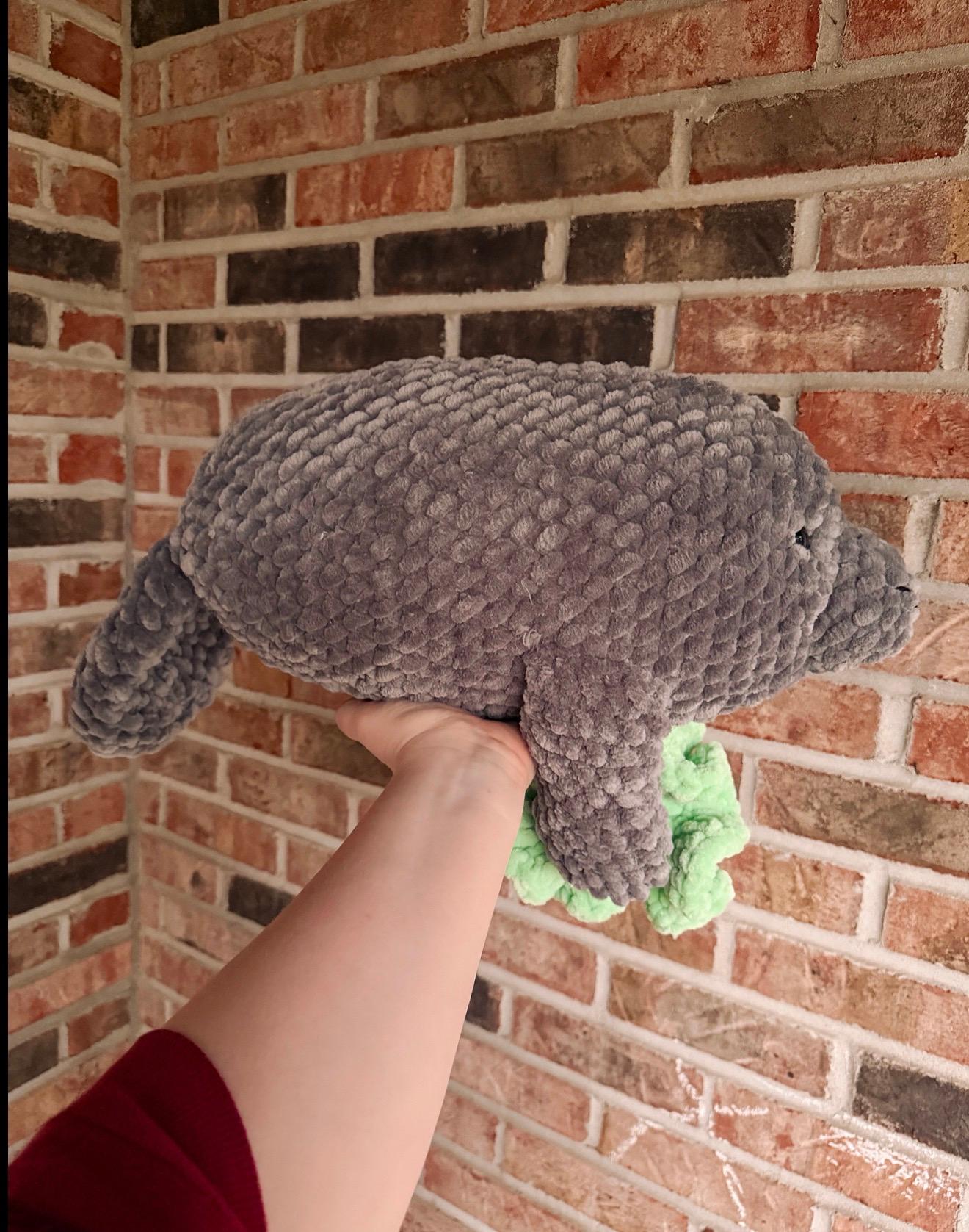 Grace the Manatee- crochet pattern, sea creature amigurumi, manatee crochet pattern thumbnail 10