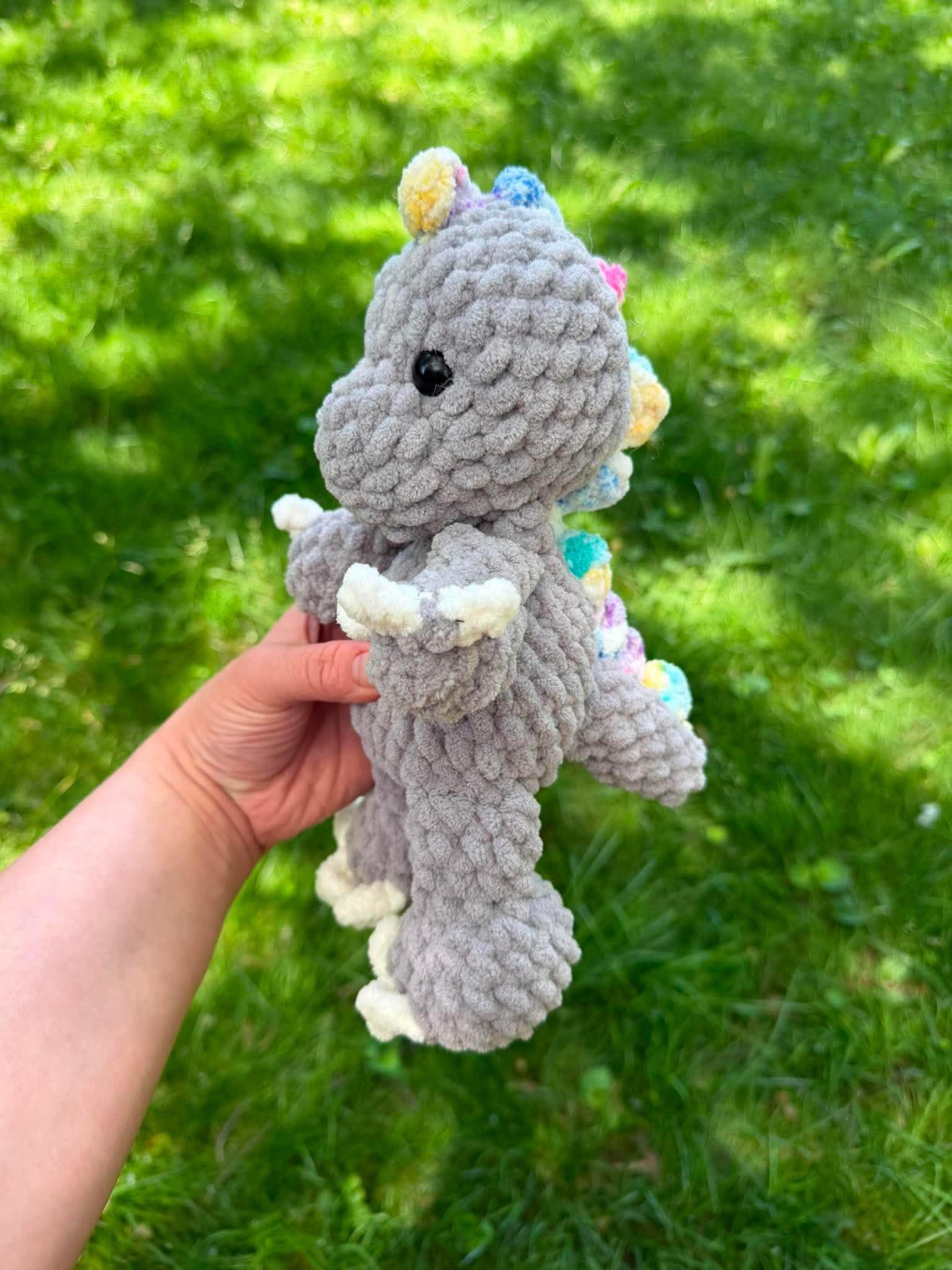 remi the t. rex | amigurumi dinosaur, low sew, crochet pattern, dinosaur pattern, tyrannosaurus rex thumbnail 3