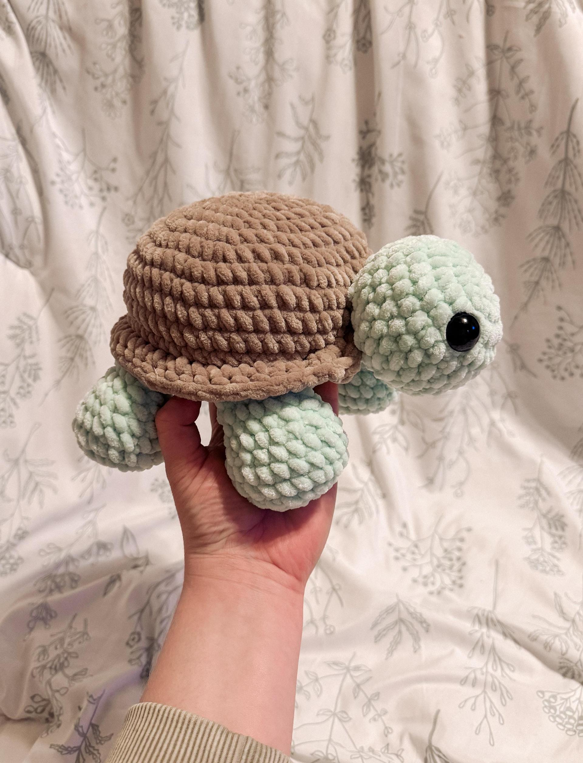 fern the turtle- no sew, turtle crochet pattern, tortoise crochet pattern, amigurumi, turtle pattern, land turtle crochet pattern, crochet