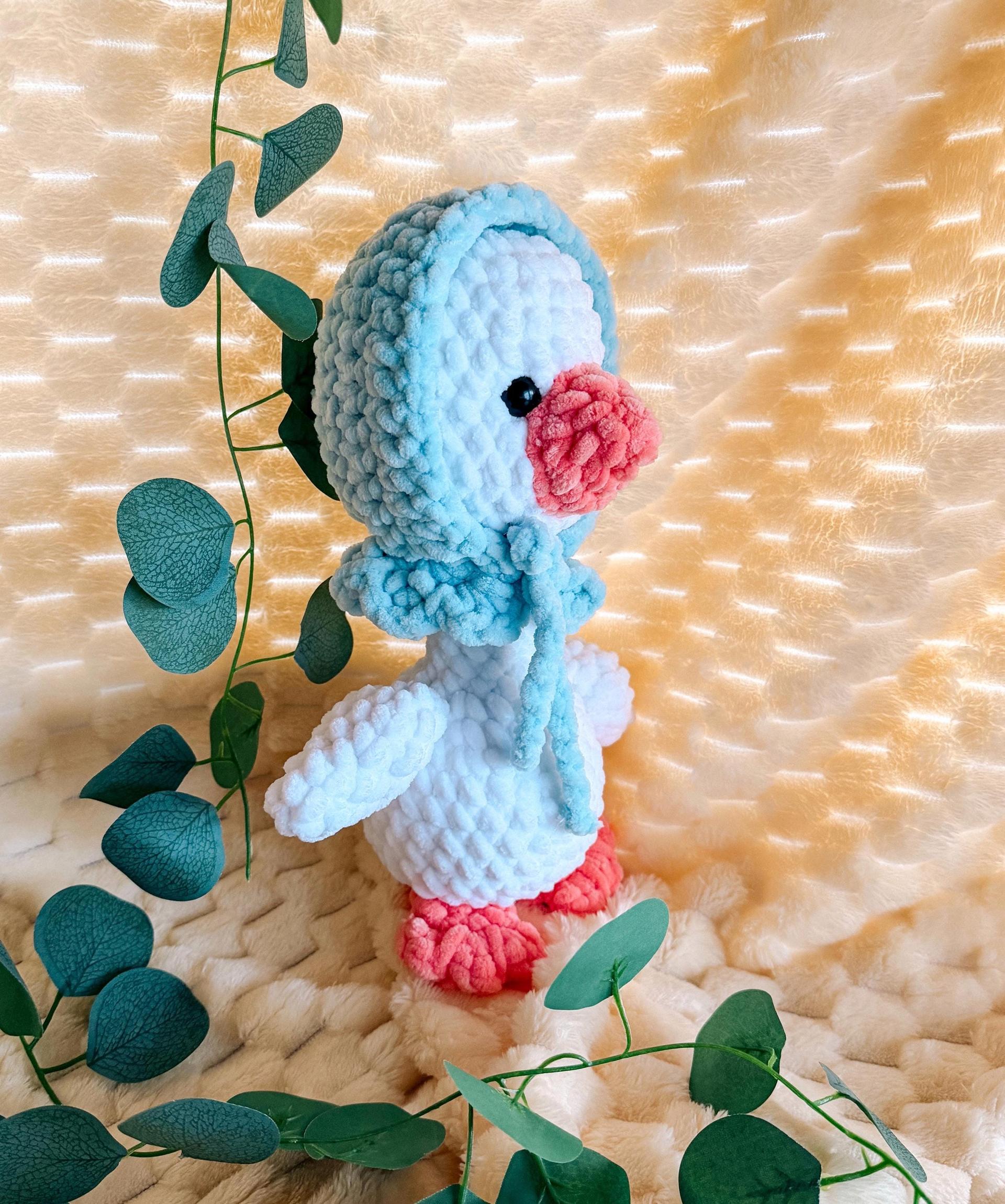 dottie the goose- low sew crochet pattern, amigurumi goose crochet pattern, goose pattern, porch goose, crochet, amigurumi, spring crochet thumbnail 2
