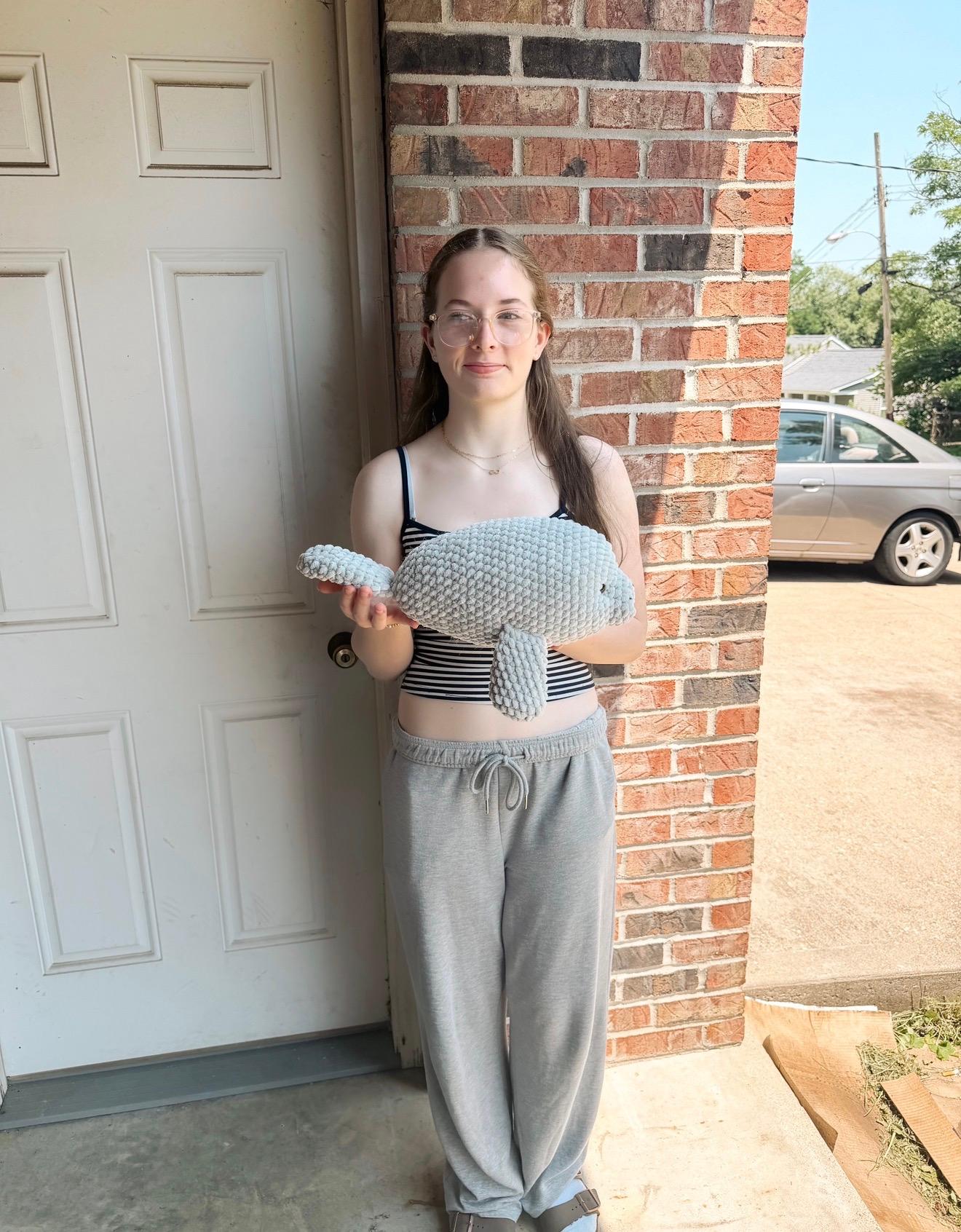 Grace the Manatee- crochet pattern, sea creature amigurumi, manatee crochet pattern thumbnail 14