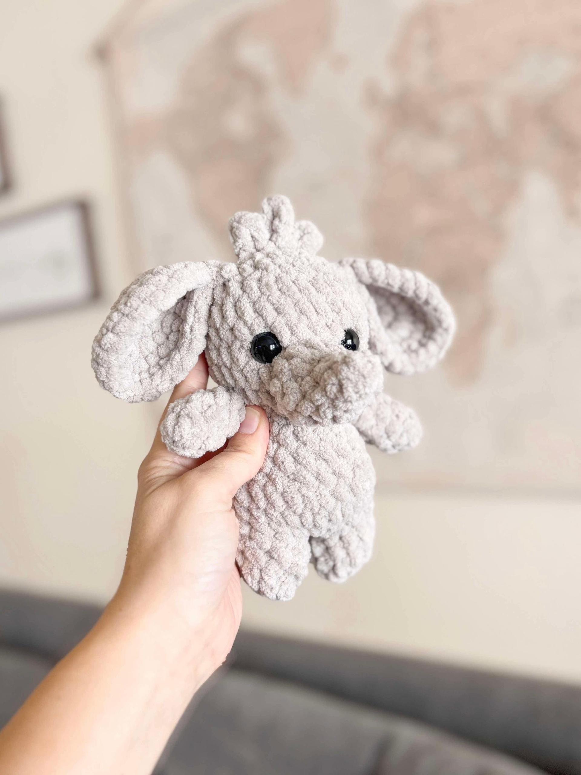 Itty belly elephant- elephant crochet pattern, crochet pattern, elephant, amigurumi, low sew, madelinemaeco, safari crochet